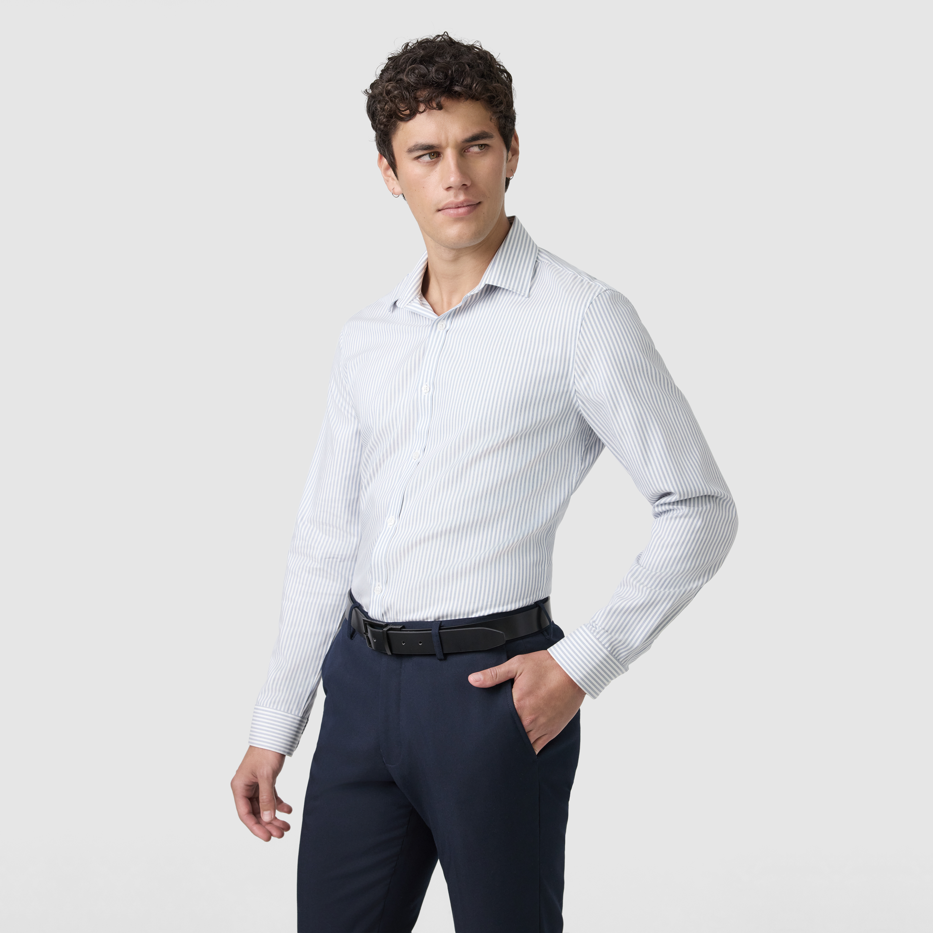 White London Slim Stripe Shirt