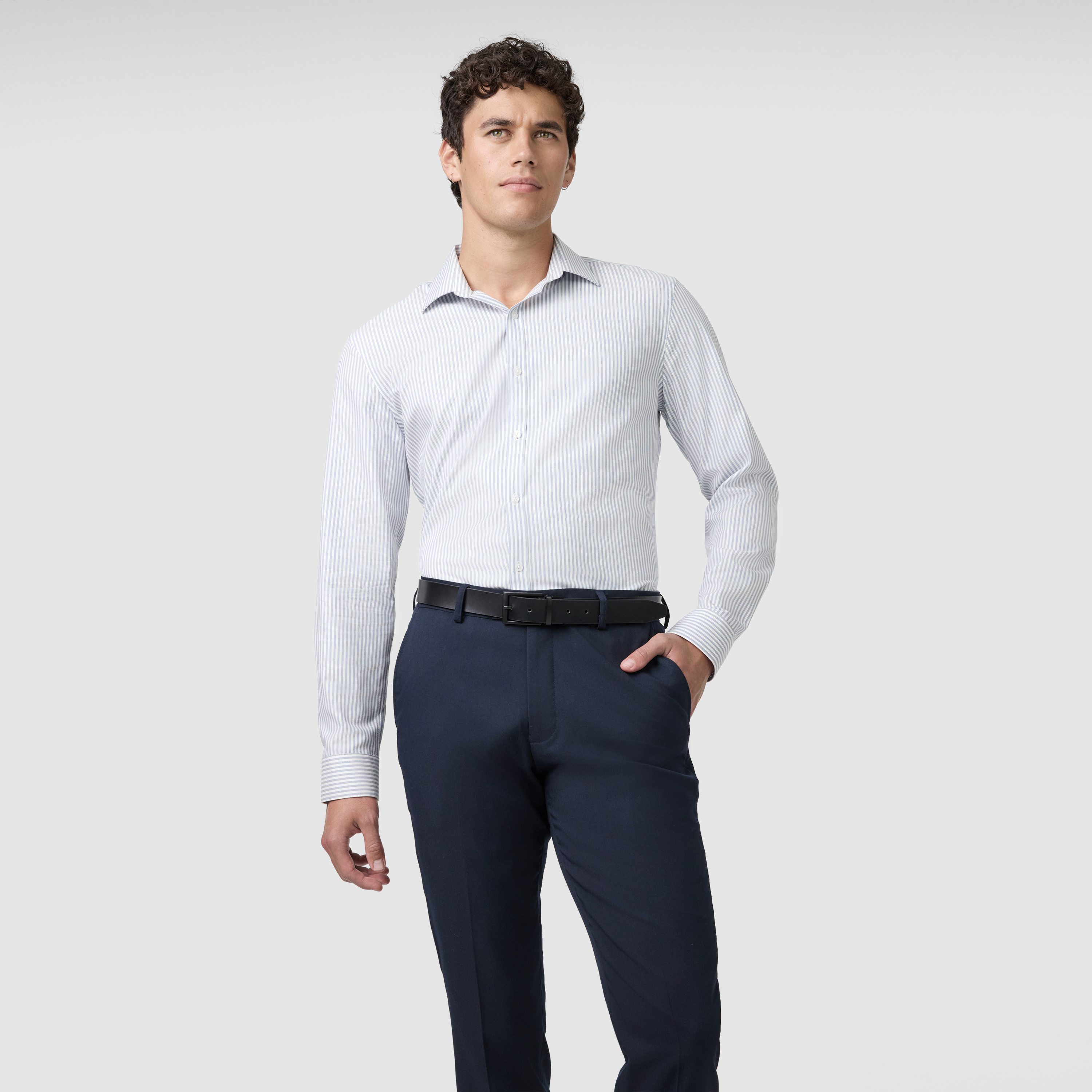 White London Slim Stripe Shirt