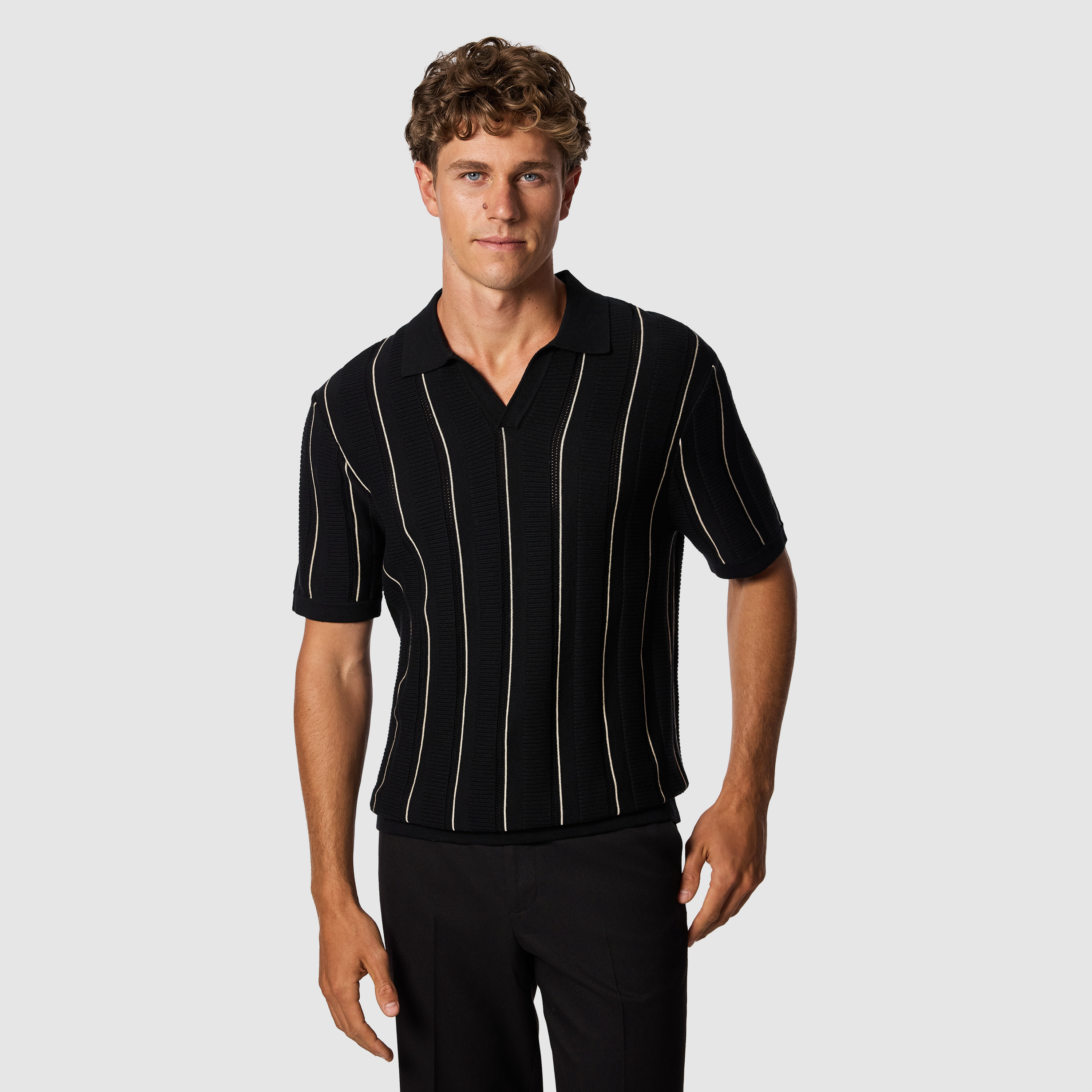Barlow Relaxed Knit Polo