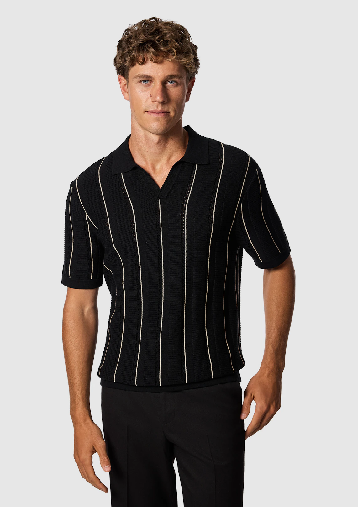 Barlow Relaxed Knit Polo