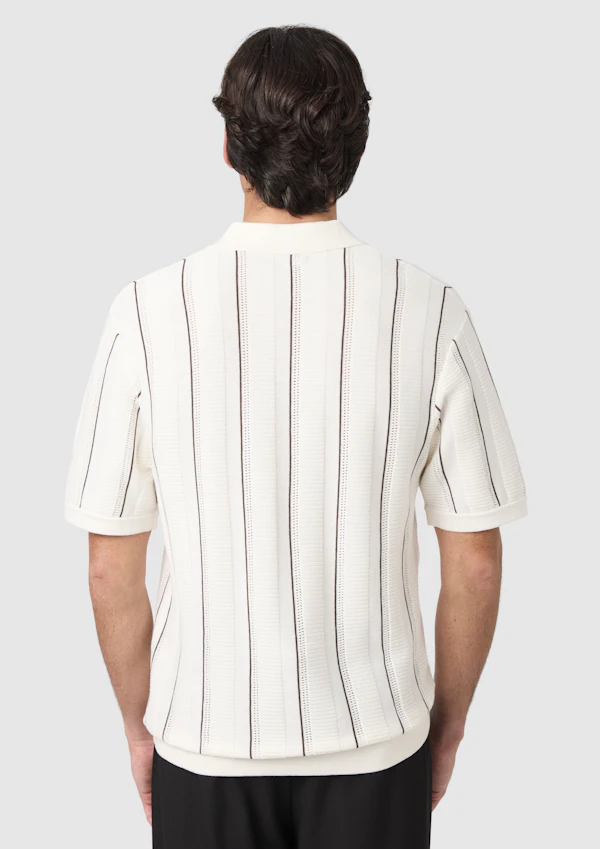 Off White Barlow Relaxed Knit Polo