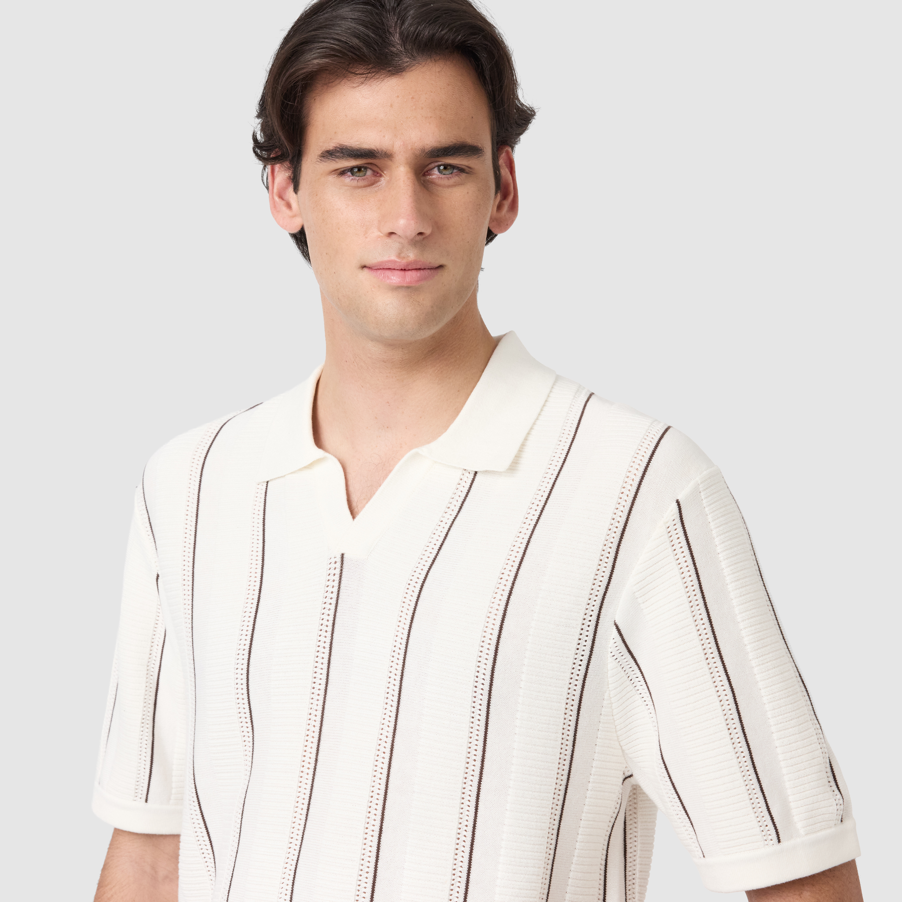 Off White Barlow Relaxed Knit Polo