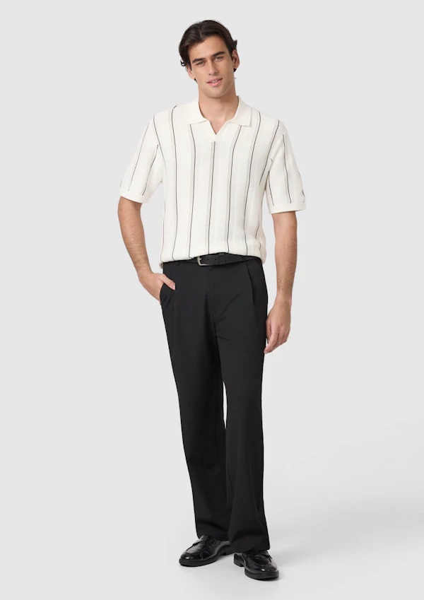 Off White Barlow Relaxed Knit Polo