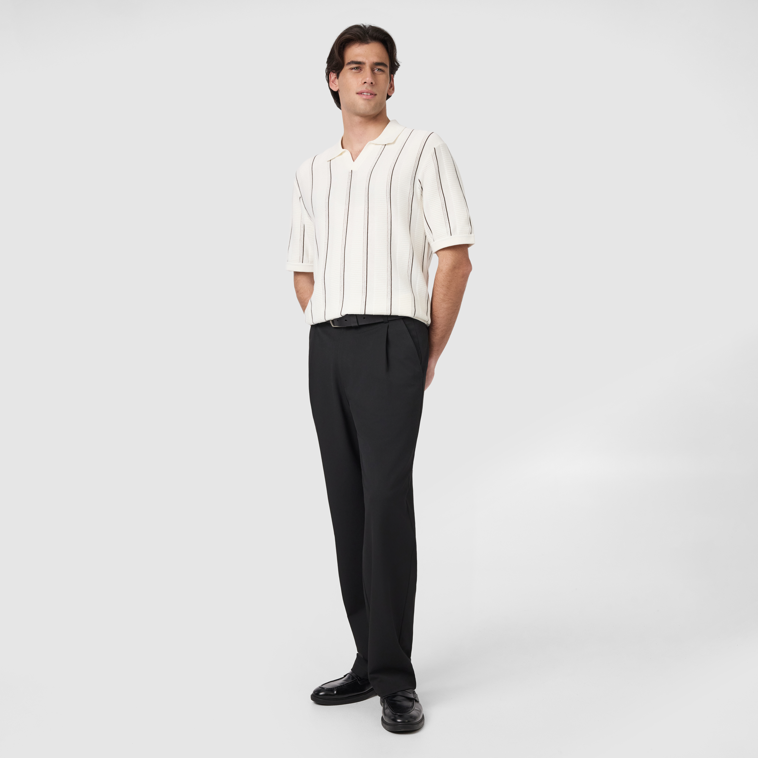 Off White Barlow Relaxed Knit Polo