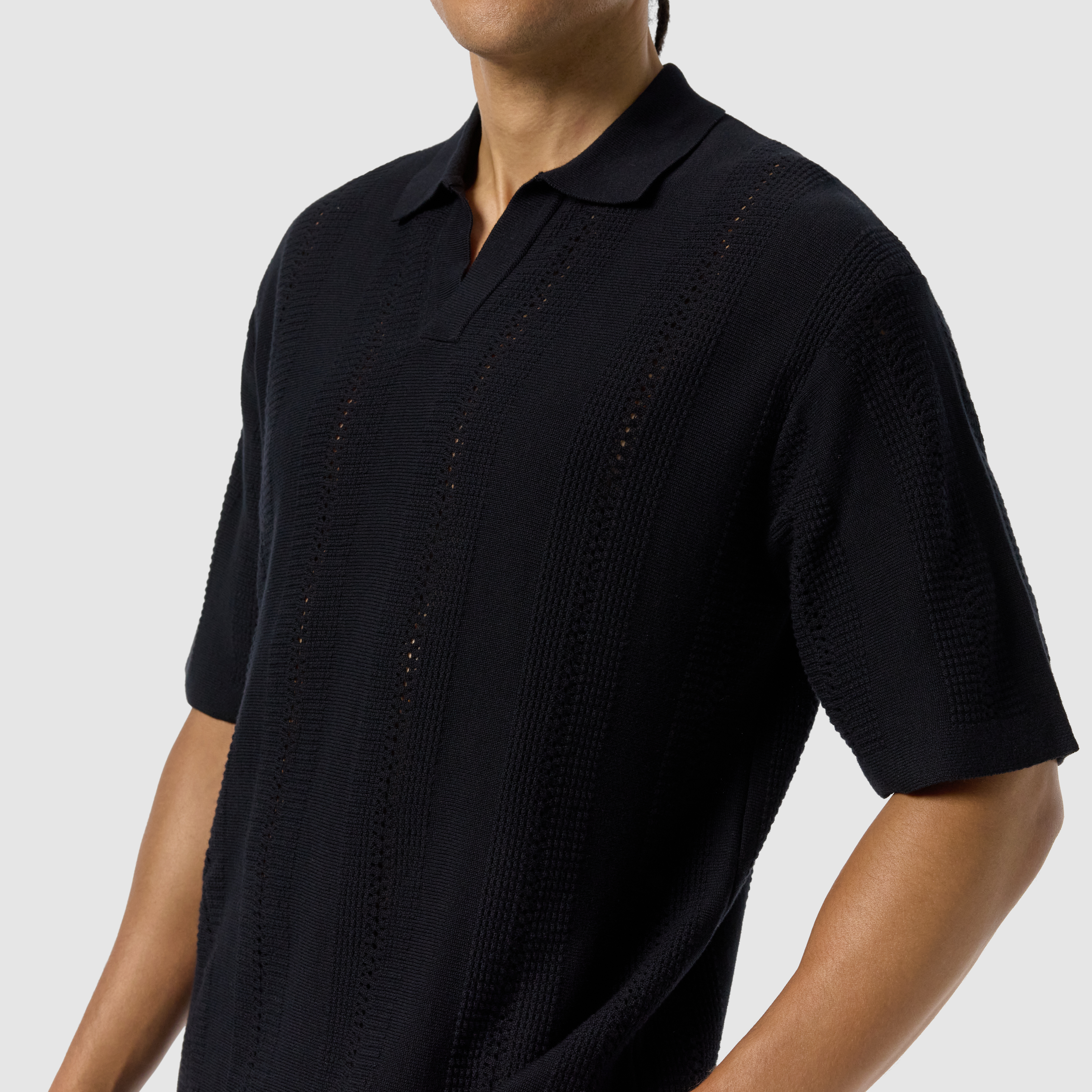 Black Bells Relaxed Smart Polo