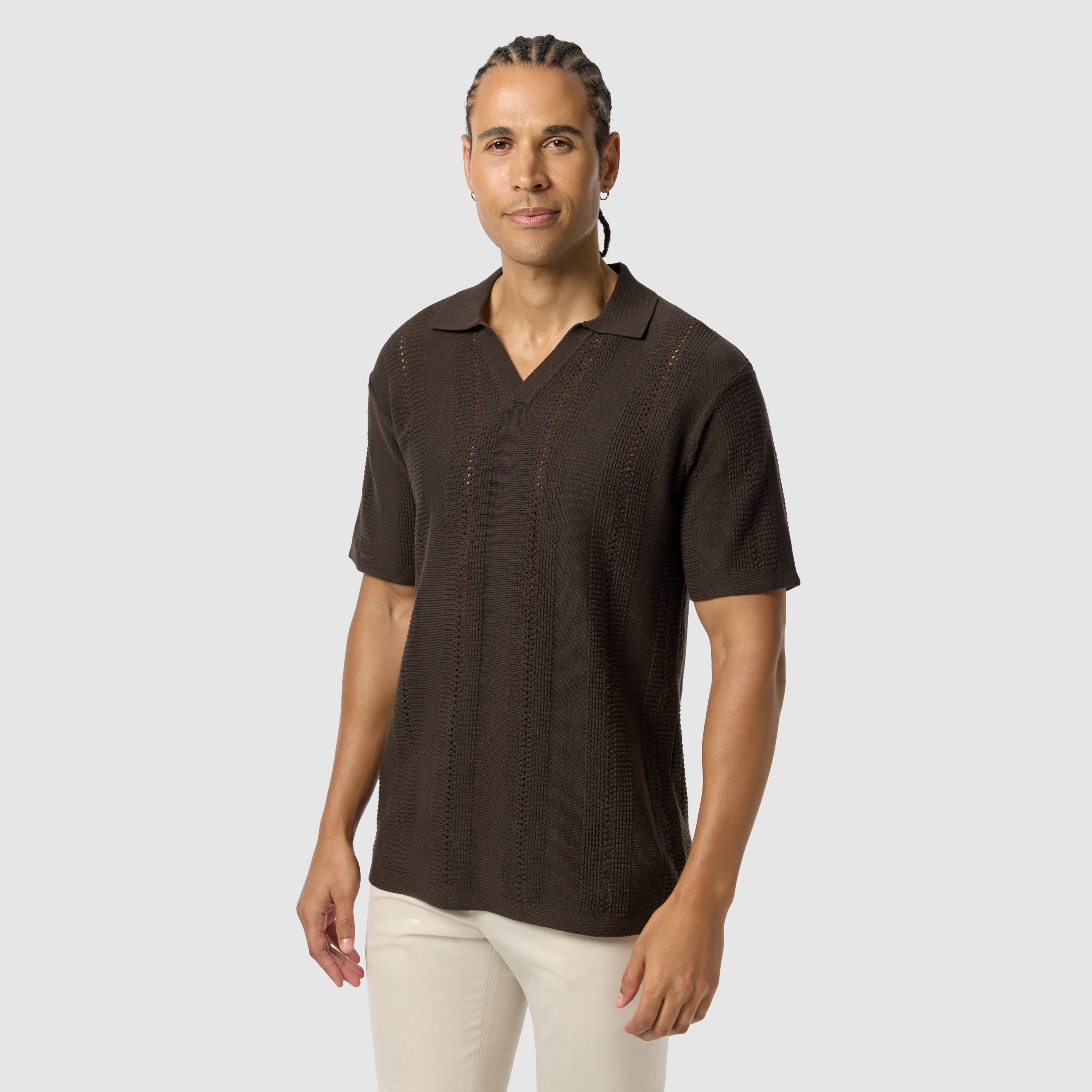 Brown Bells Relaxed Smart Polo