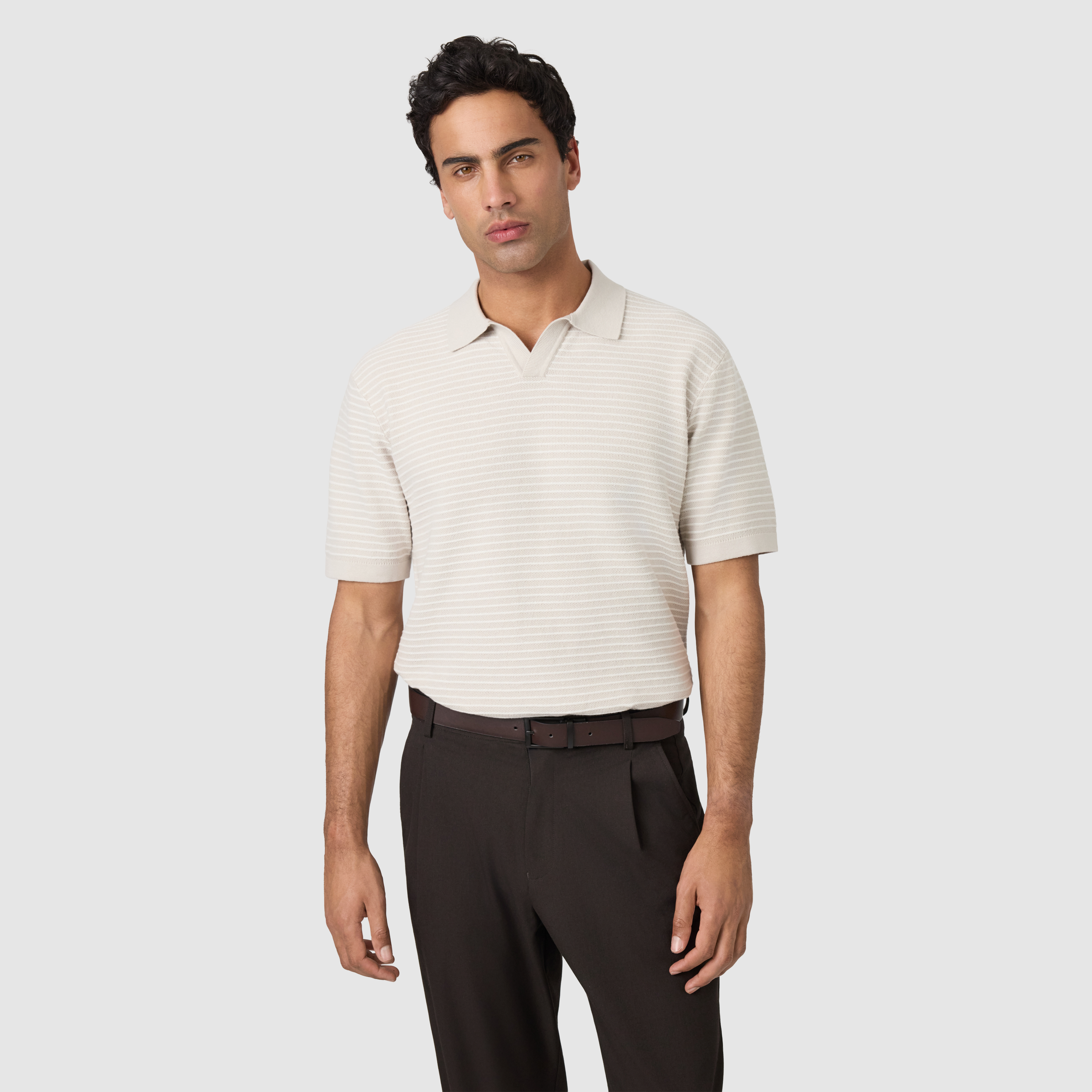 Ferris Relaxed Knit Polo