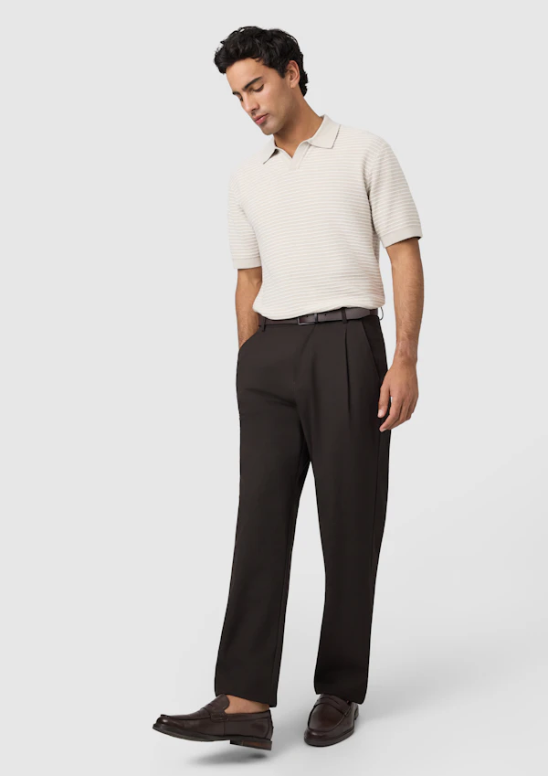 Stone Ferris Relaxed Knit Polo