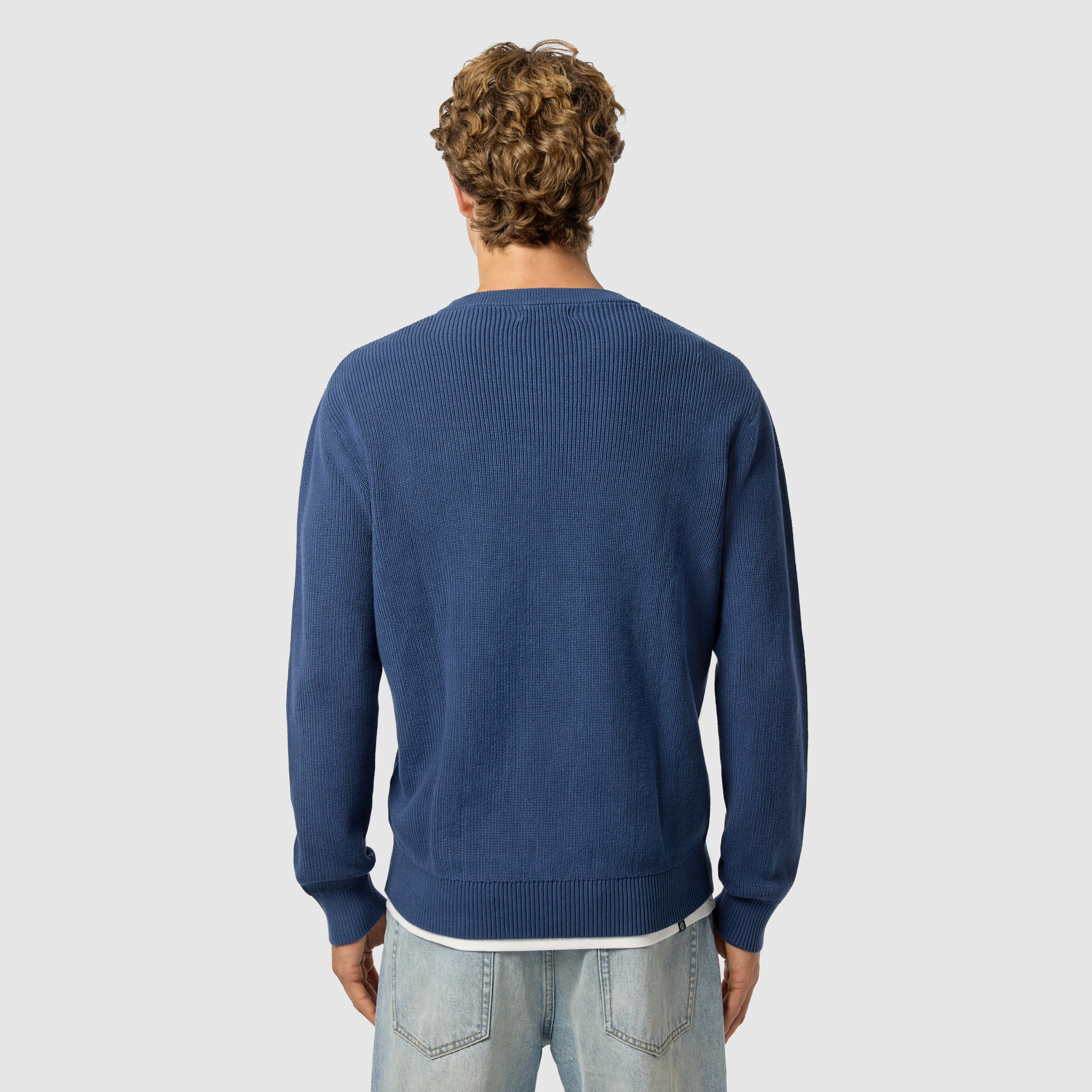 Blue Kirby Cotton Knit