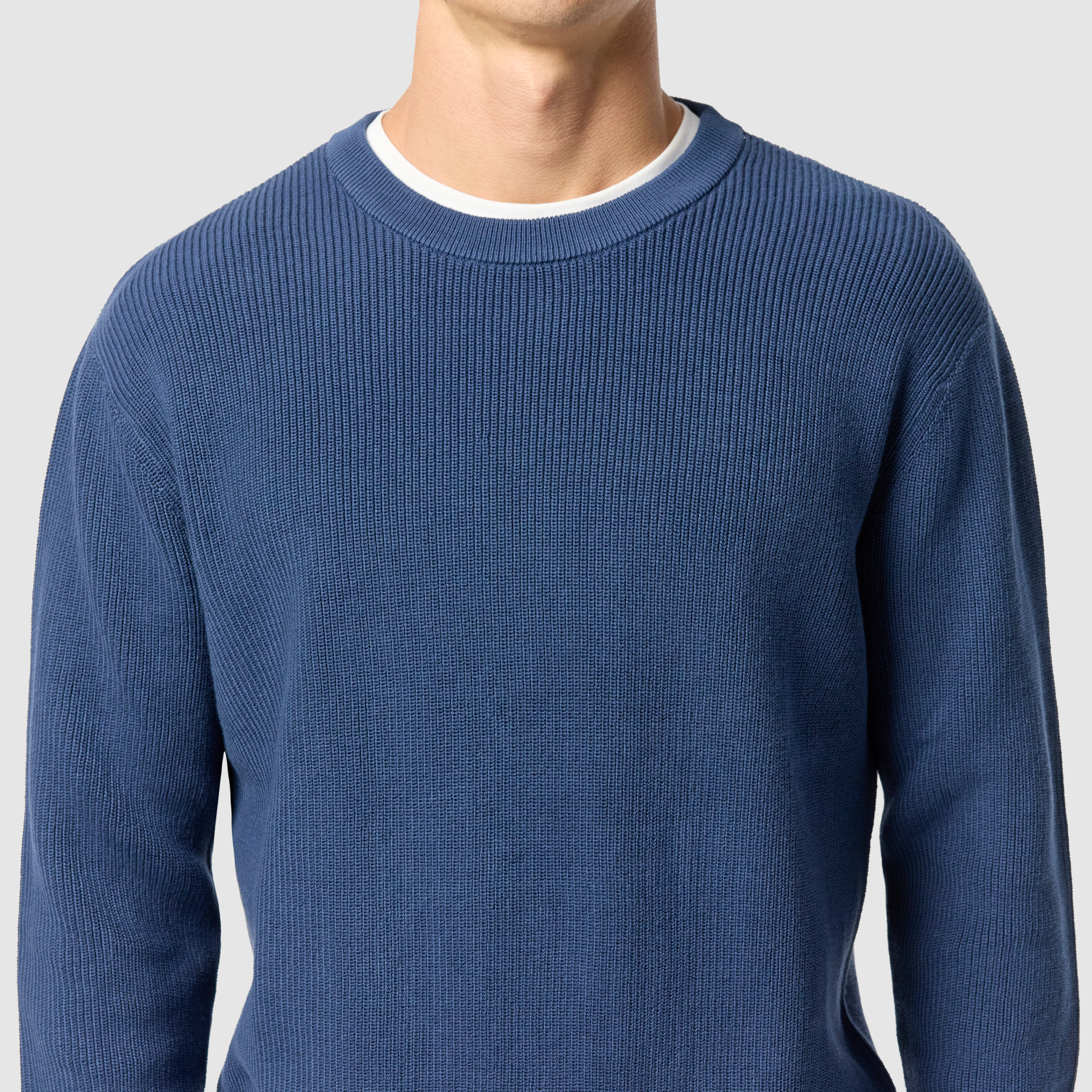 Blue Kirby Cotton Knit