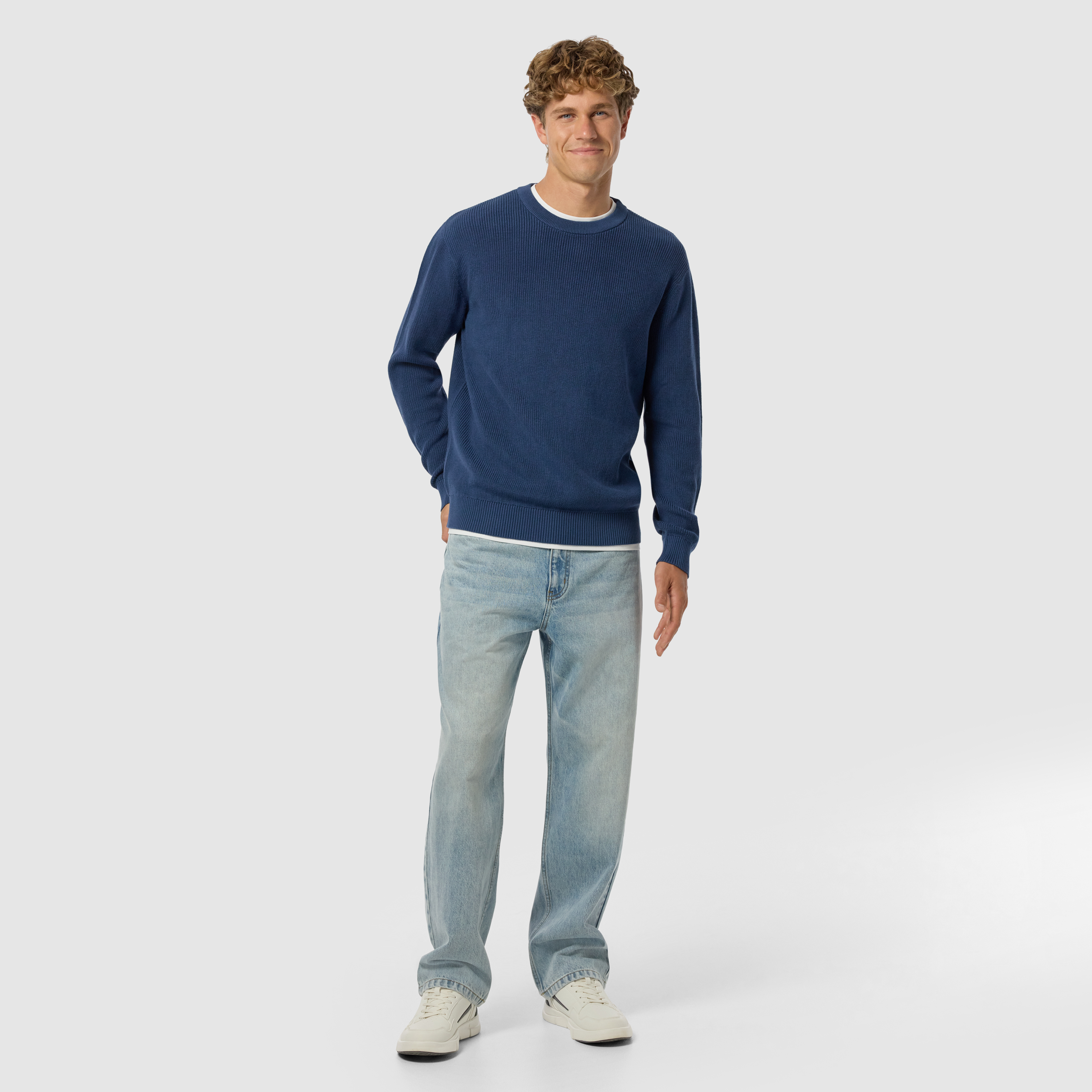 Blue Kirby Cotton Knit