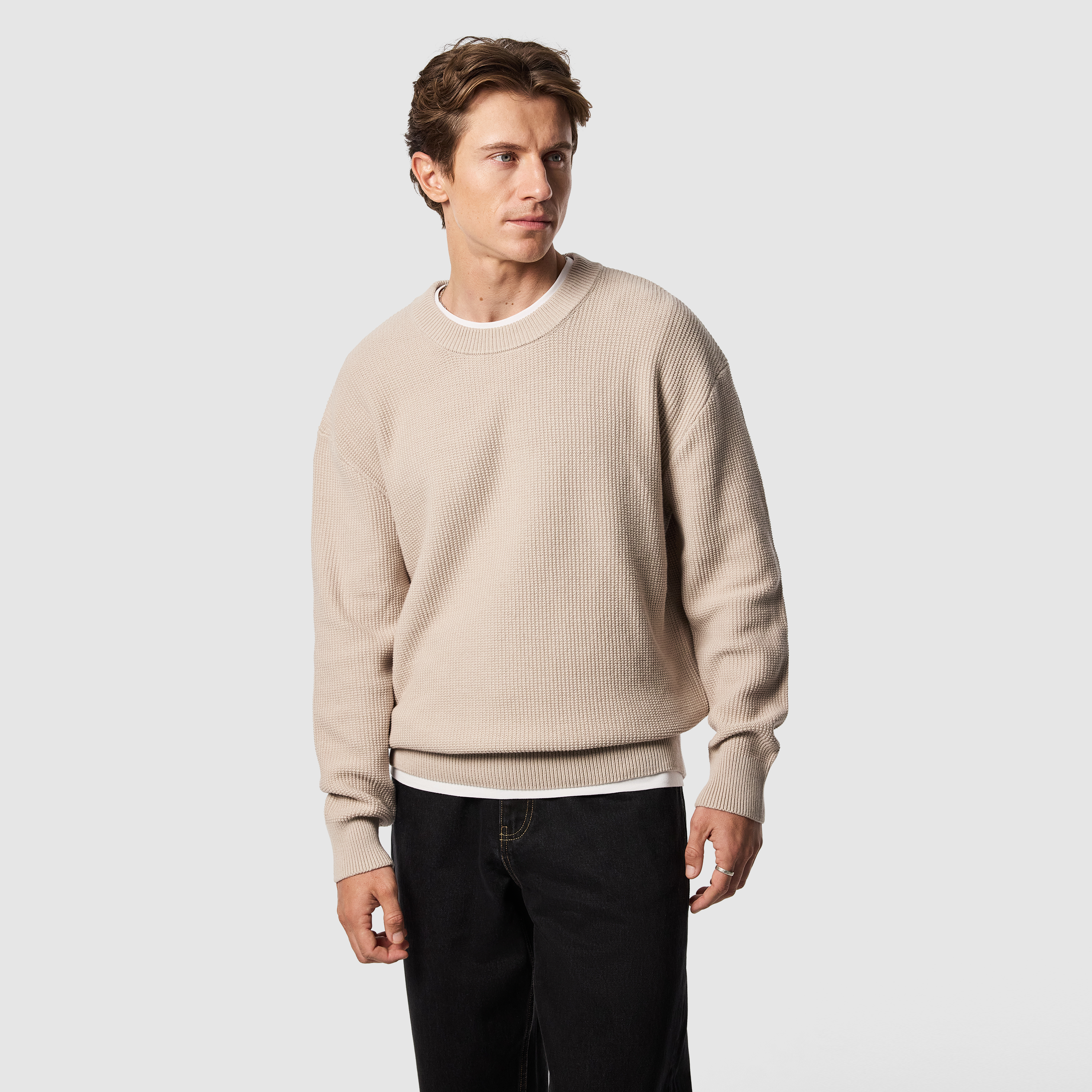 Sand Sharky Boxy Knit