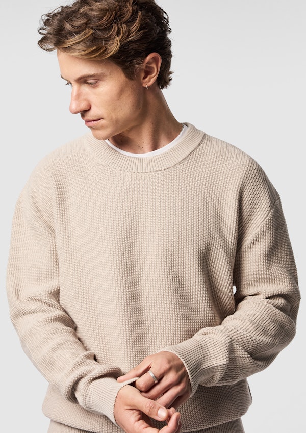 Sand Sharky Boxy Knit