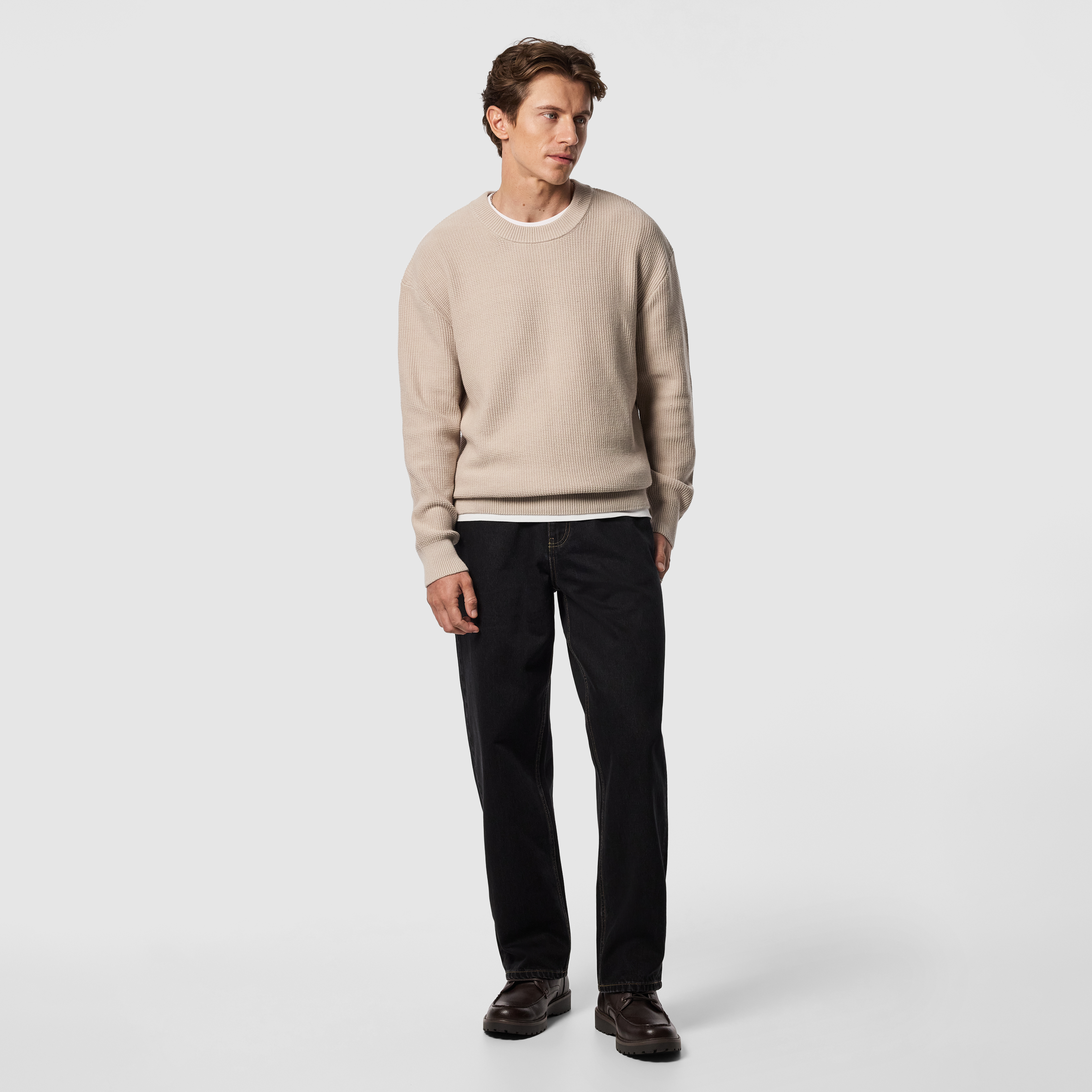 Sand Sharky Boxy Knit