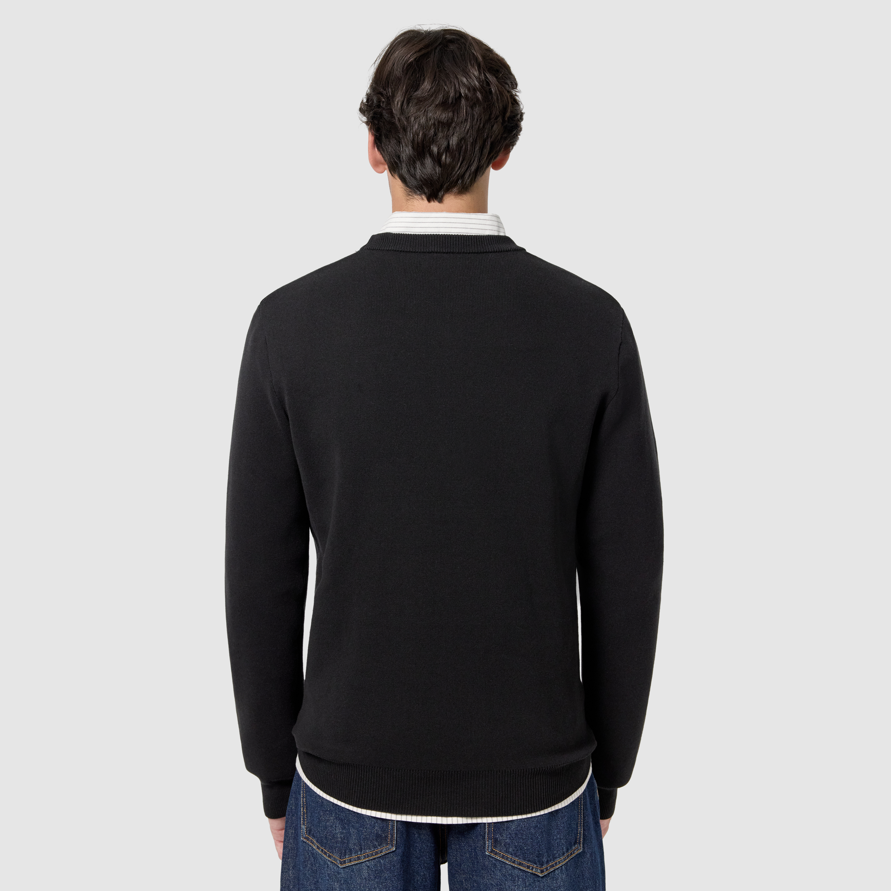 Black Dolph Crew Neck Knit