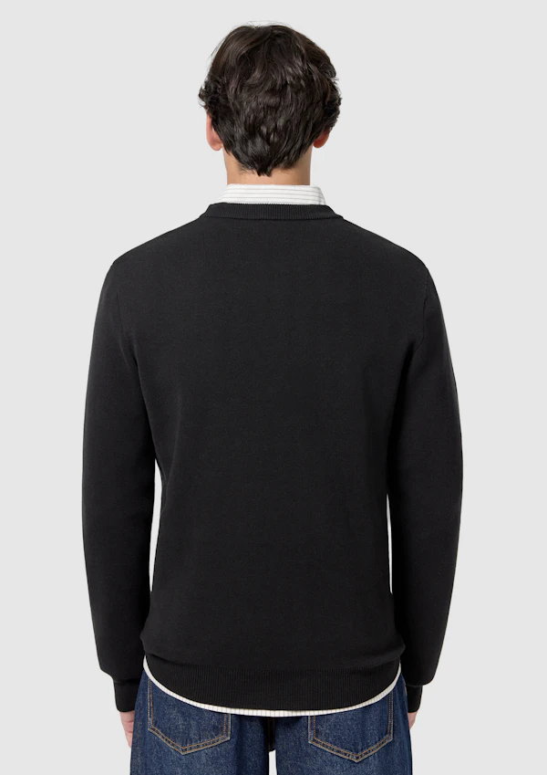 Black Dolph Crew Neck Knit
