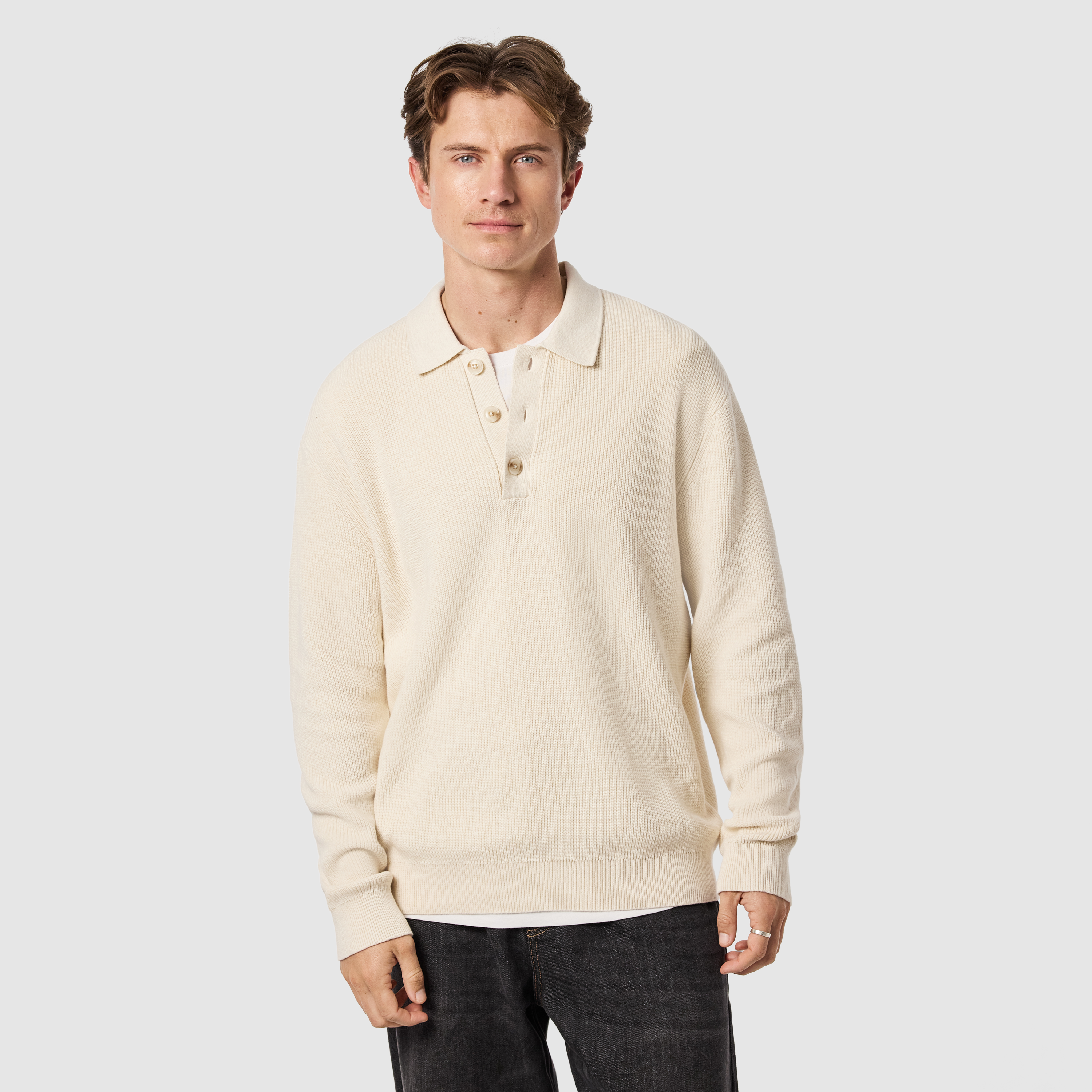 Sammy Ls Knit Polo
