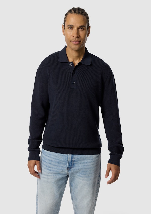 Sammy Ls Knit Polo