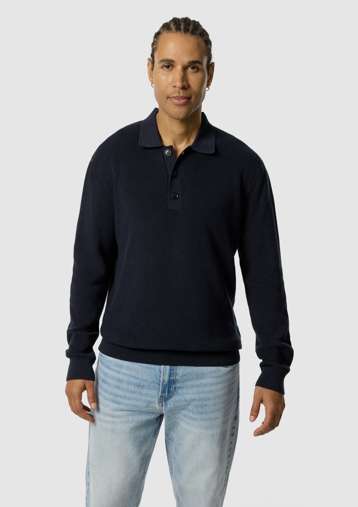 Sammy Ls Knit Polo