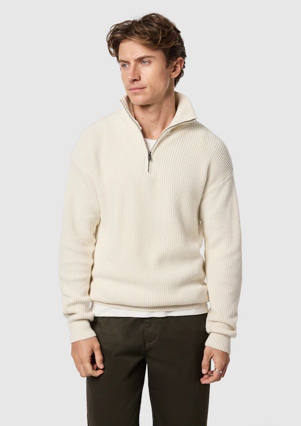 Rowan Cotton Blend Quarter Zip Knit