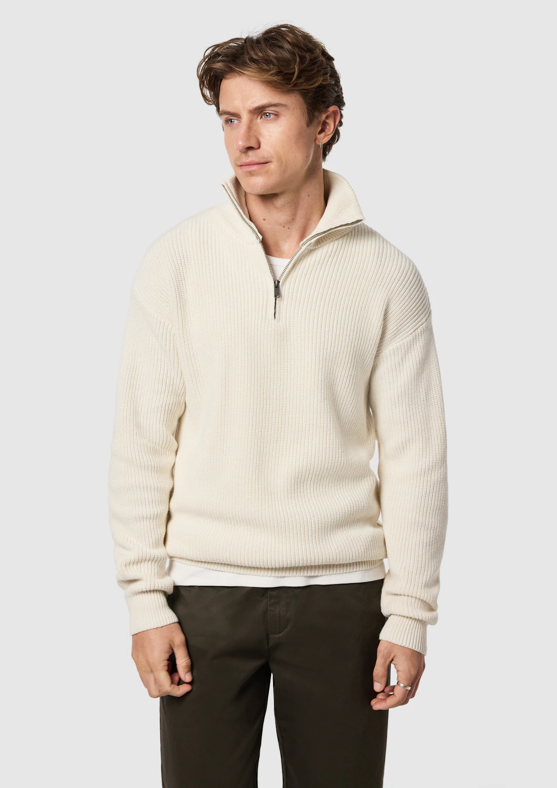 Rowan Cotton Blend Quarter Zip Knit