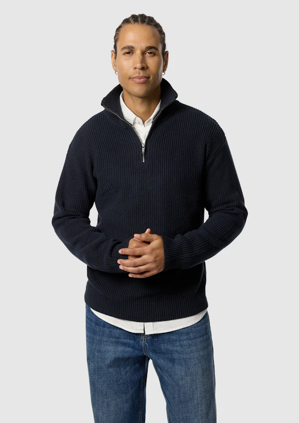 Rowan Cotton Blend Quarter Zip Knit