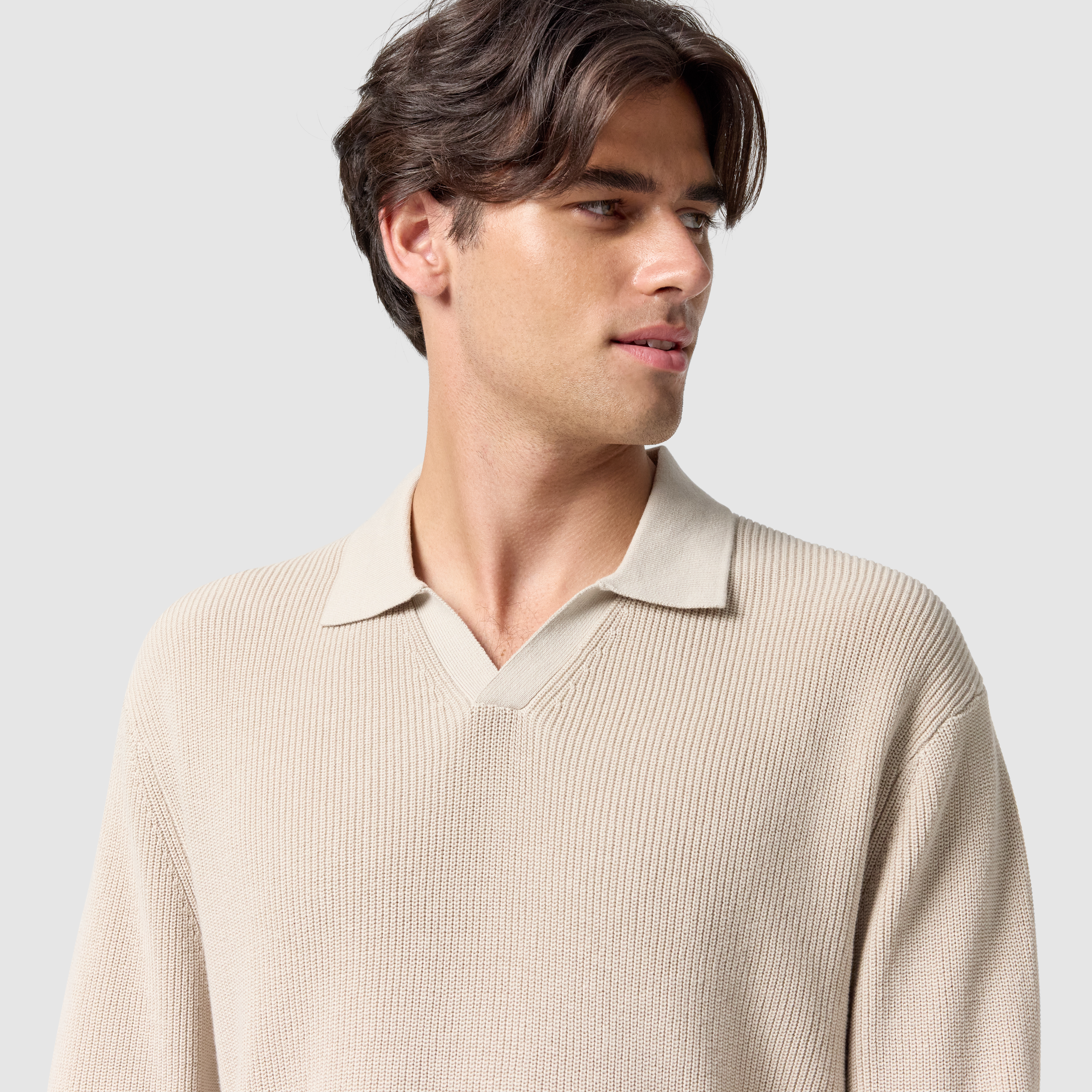 Stone Ryker Cotton Relaxed Knit Polo