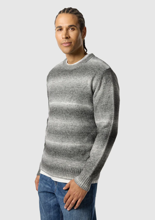 Charcoal Oden Crew Neck Knit
