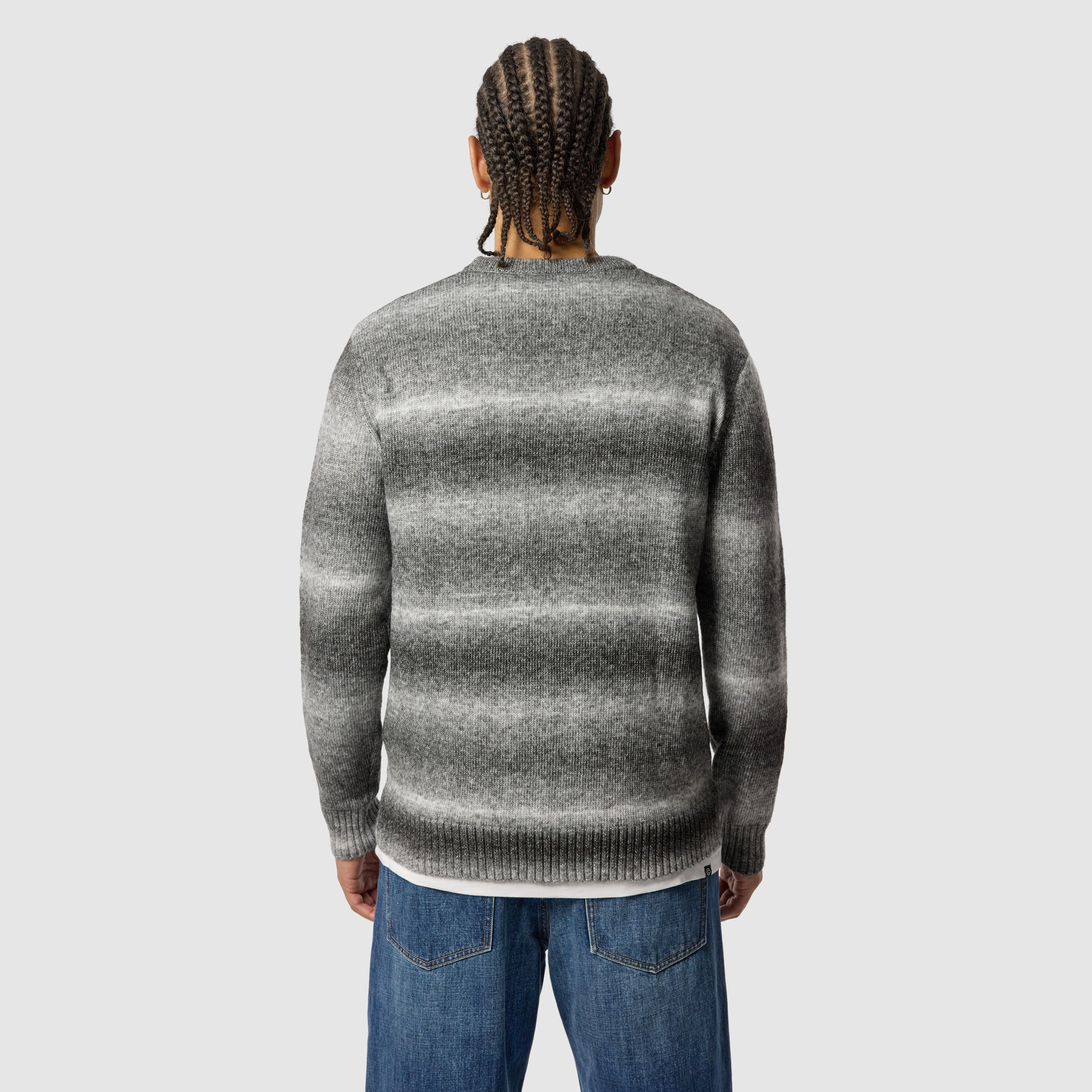 Charcoal Oden Crew Neck Knit
