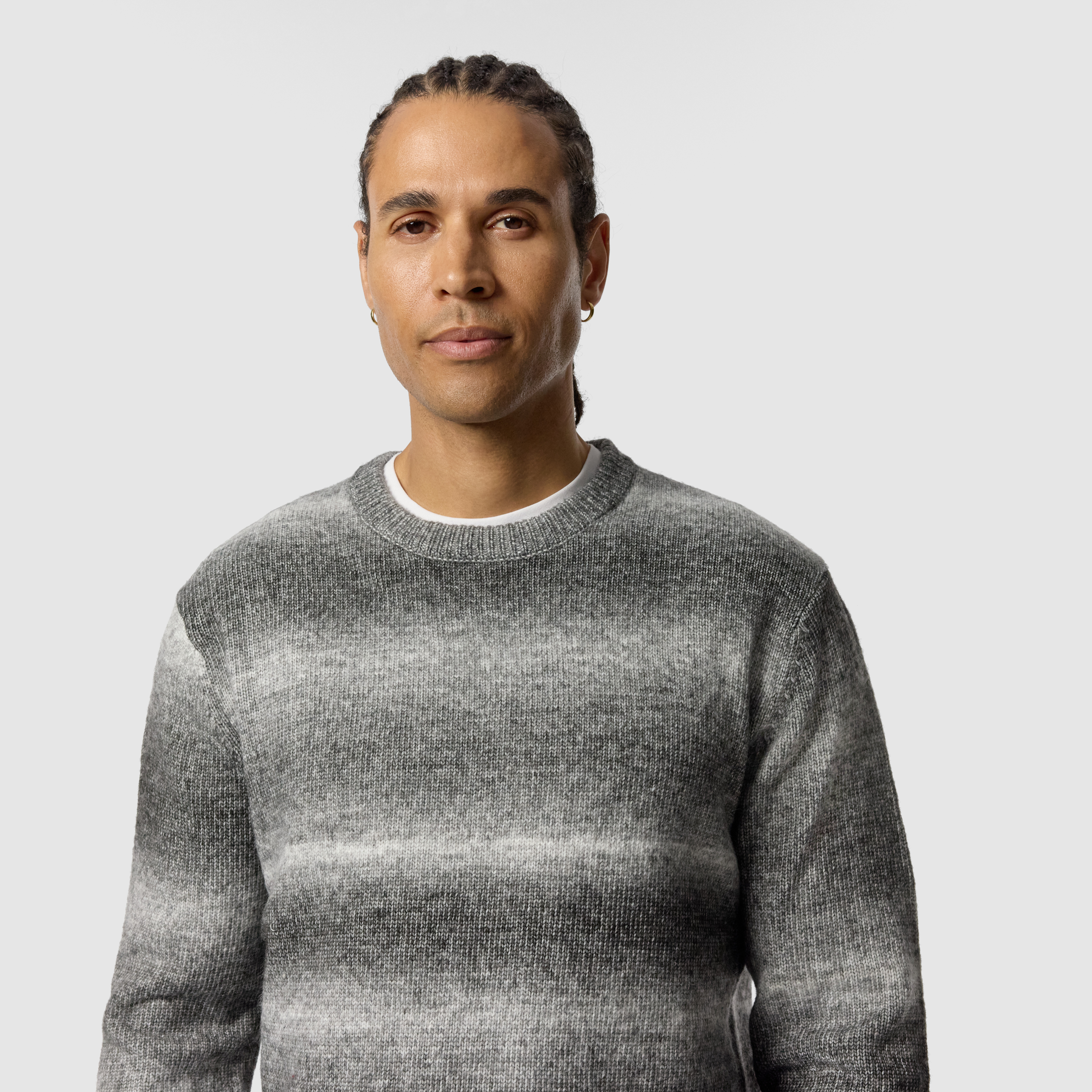 Charcoal Oden Crew Neck Knit