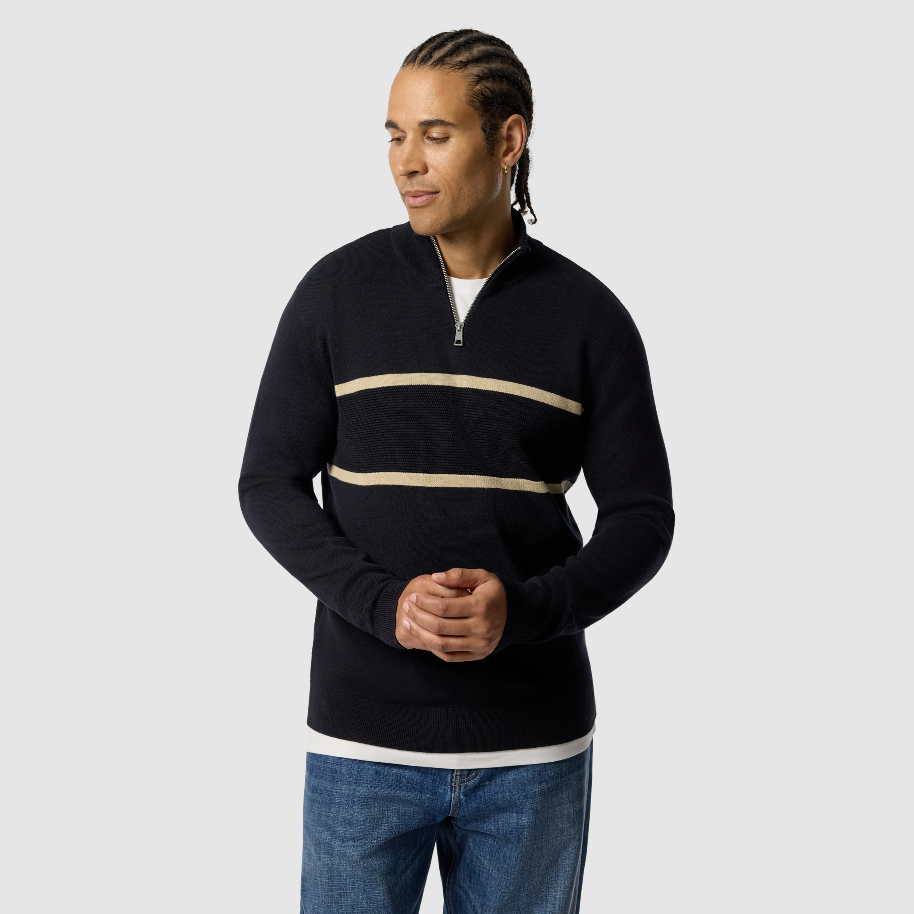 Erik Cotton Quarter Zip Knit