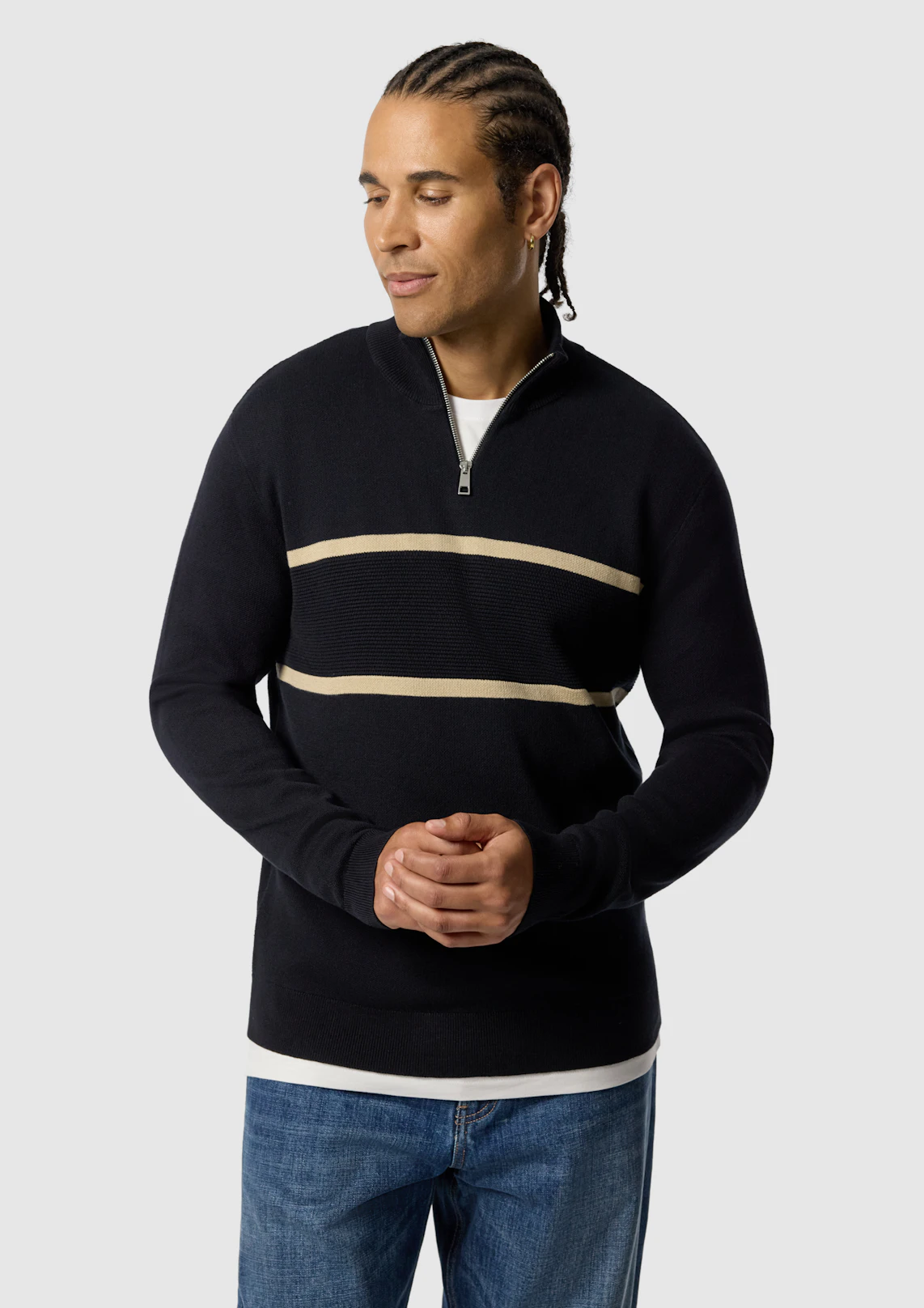 Erik Cotton Quarter Zip Knit