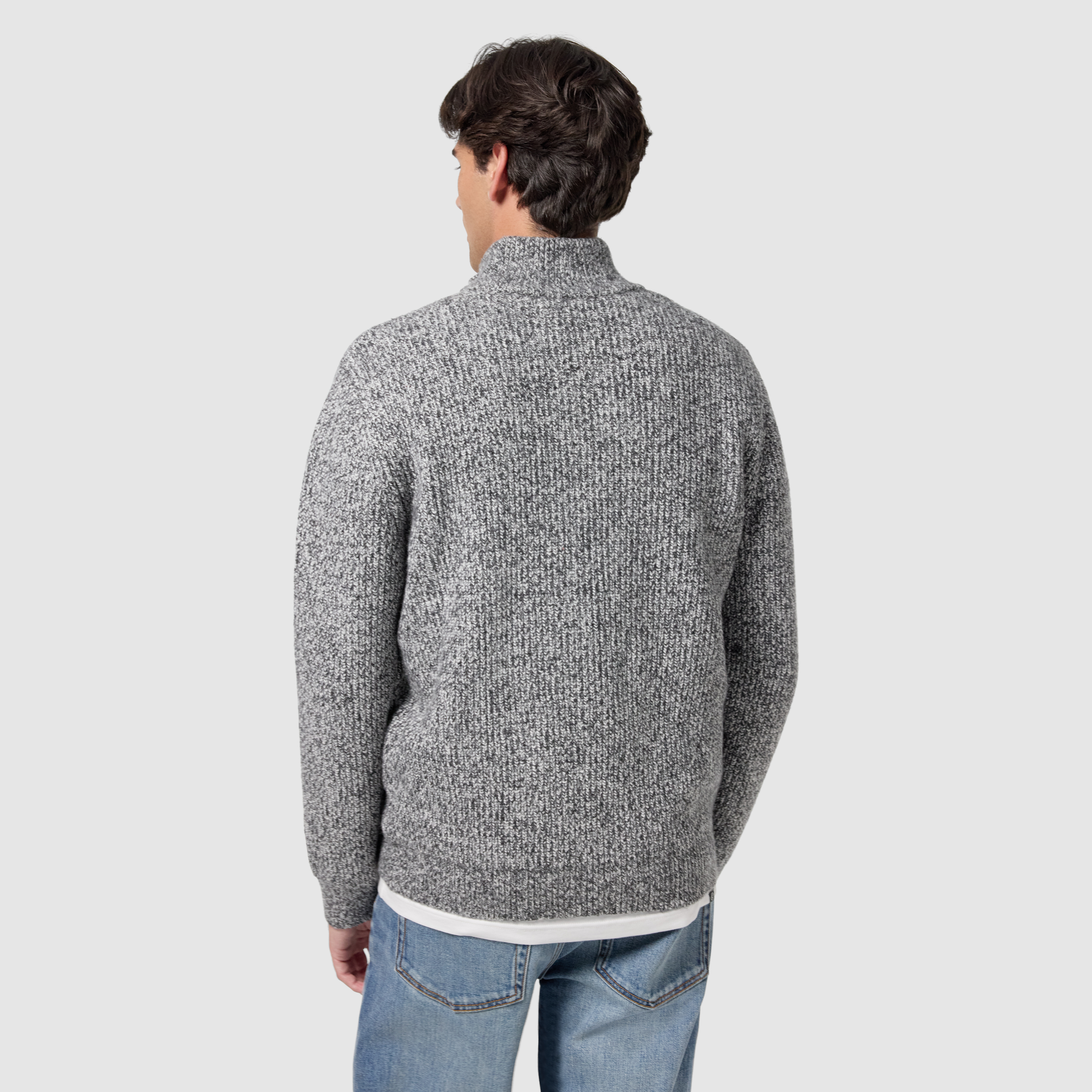 Grey Nielsen Quarter Zip Knit
