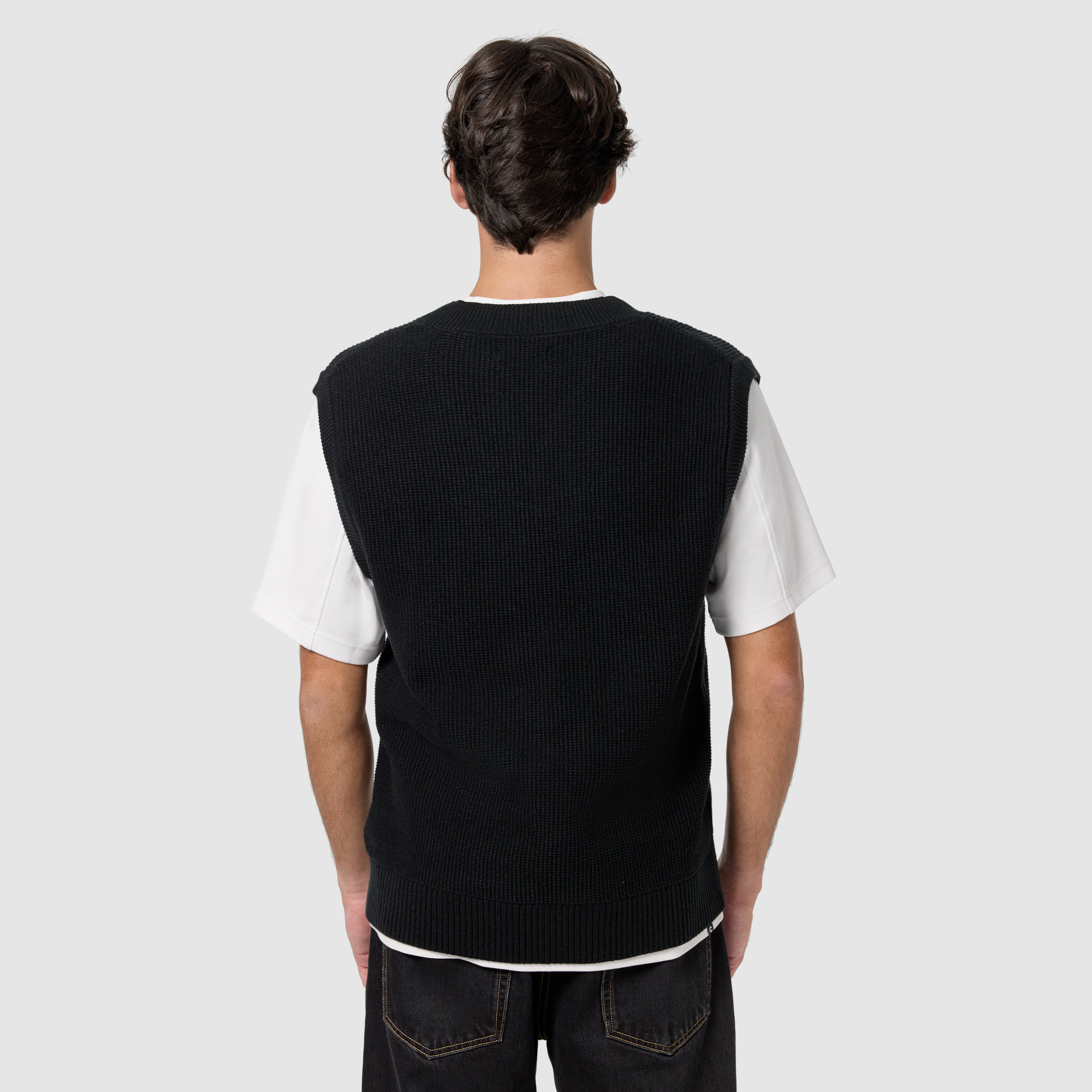 Black Dustin Knit Vest