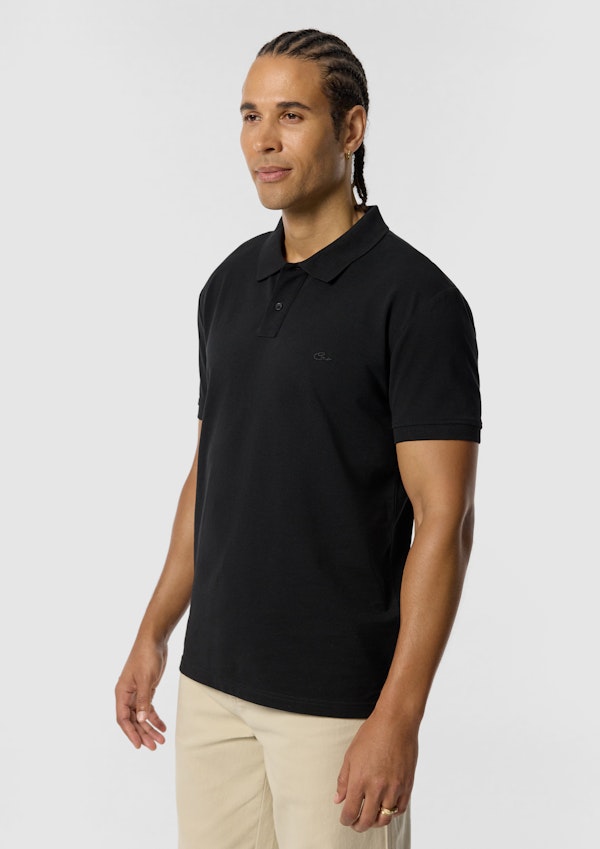 Black Duffy Cotton Blend Polo Shirt