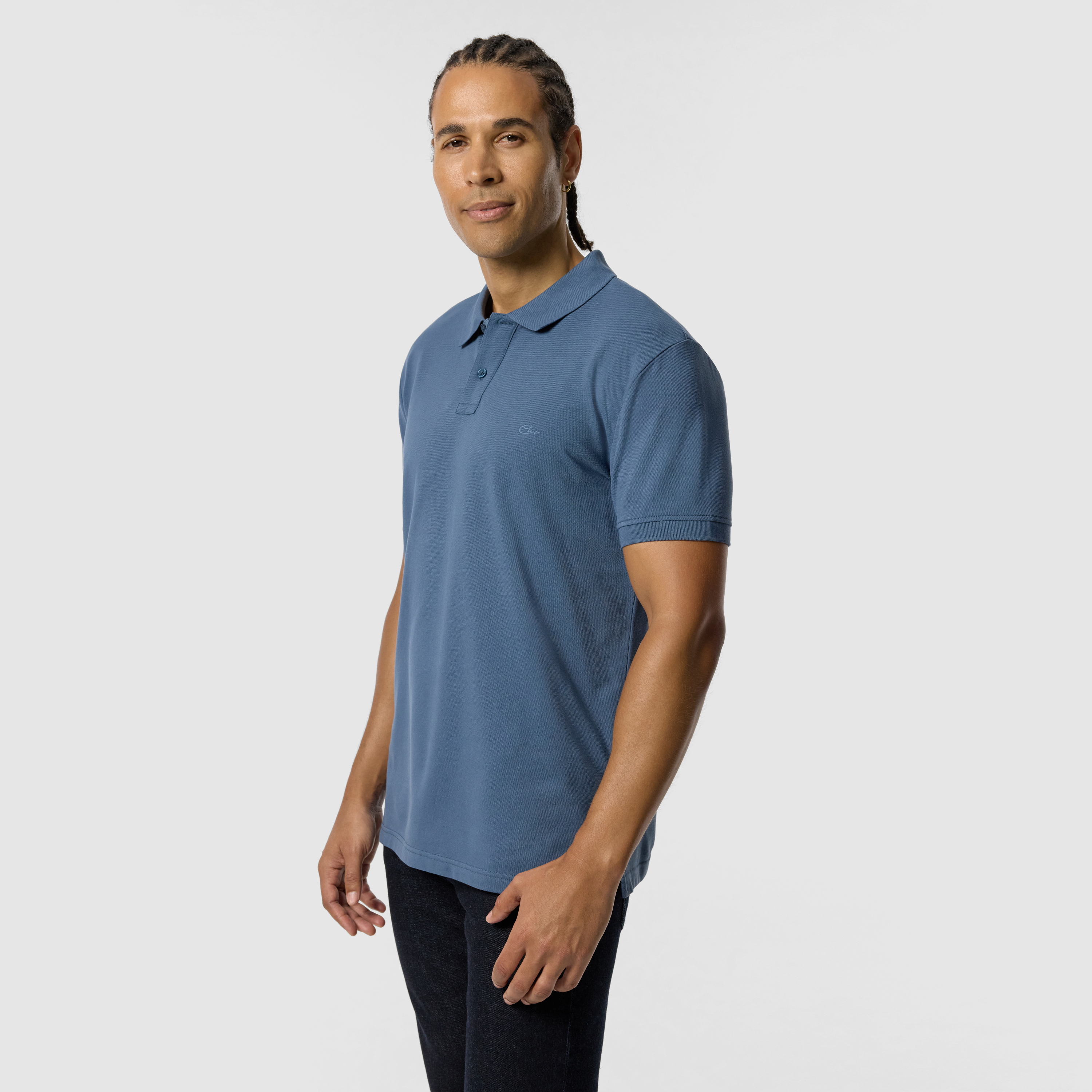 Blue Duffy Cotton Blend Polo Shirt