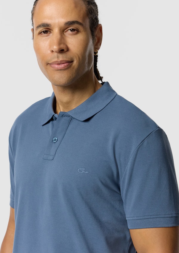 Blue Duffy Cotton Blend Polo Shirt