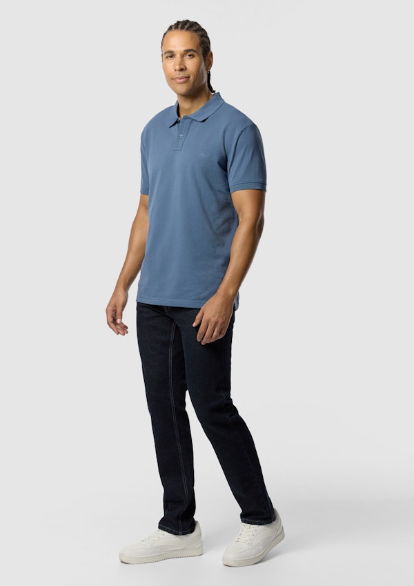 Blue Duffy Cotton Blend Polo Shirt