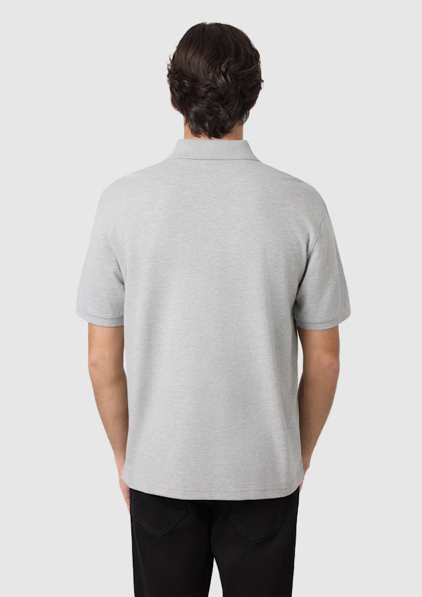 Light Grey Duffy Cotton Blend Polo Shirt