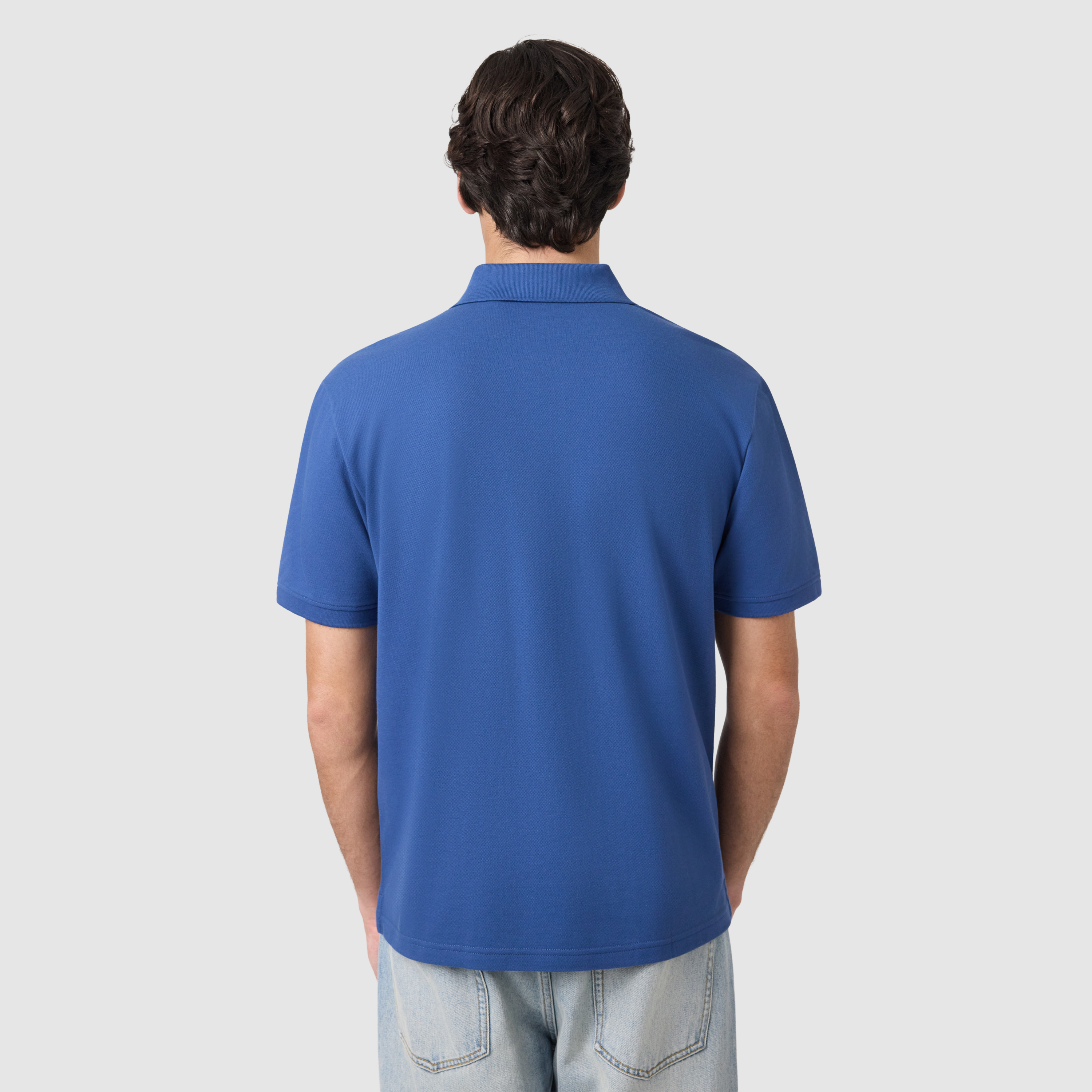 Royal Blue Duffy Cotton Blend Polo Shirt