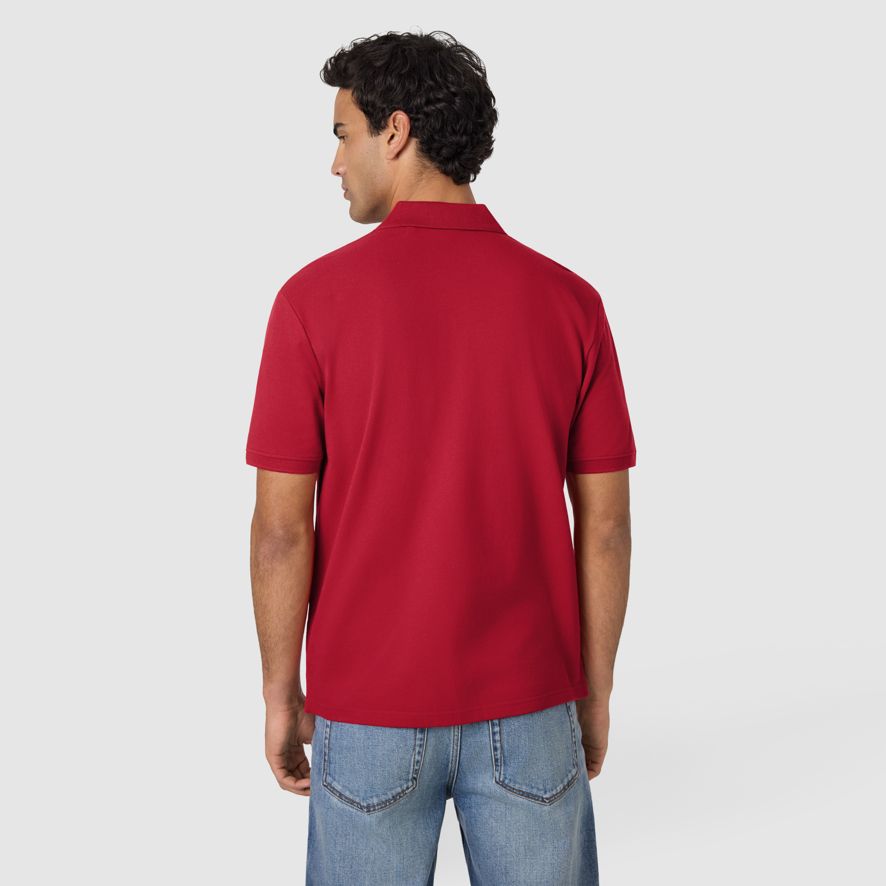 Red Duffy Cotton Blend Polo Shirt