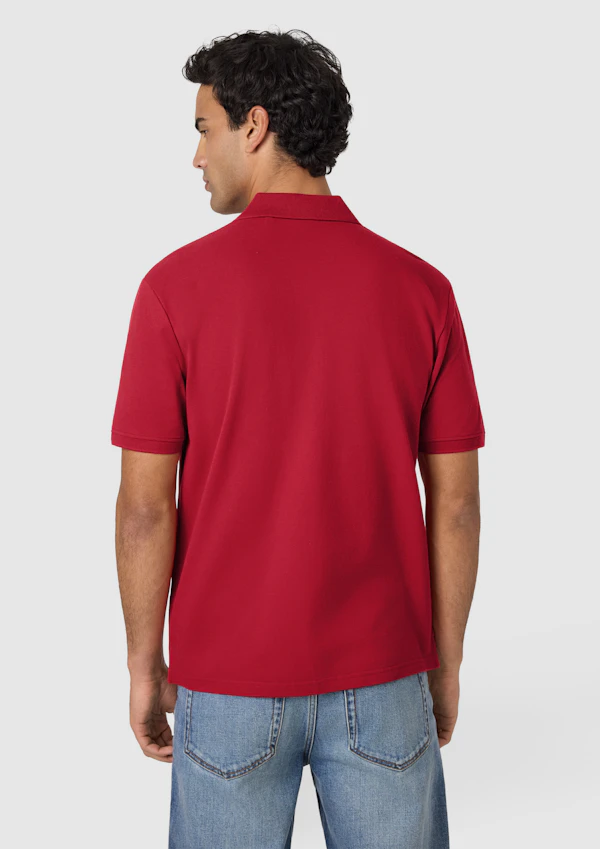 Red Duffy Cotton Blend Polo Shirt