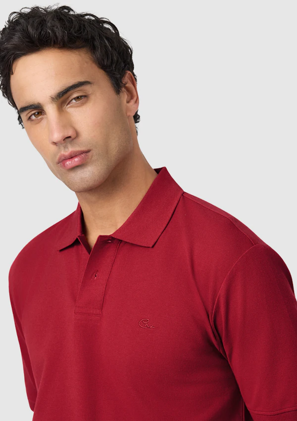 Red Duffy Cotton Blend Polo Shirt