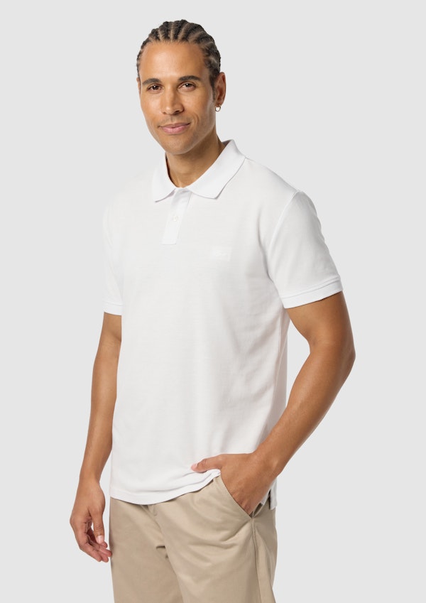 White Duffy Cotton Blend Polo Shirt