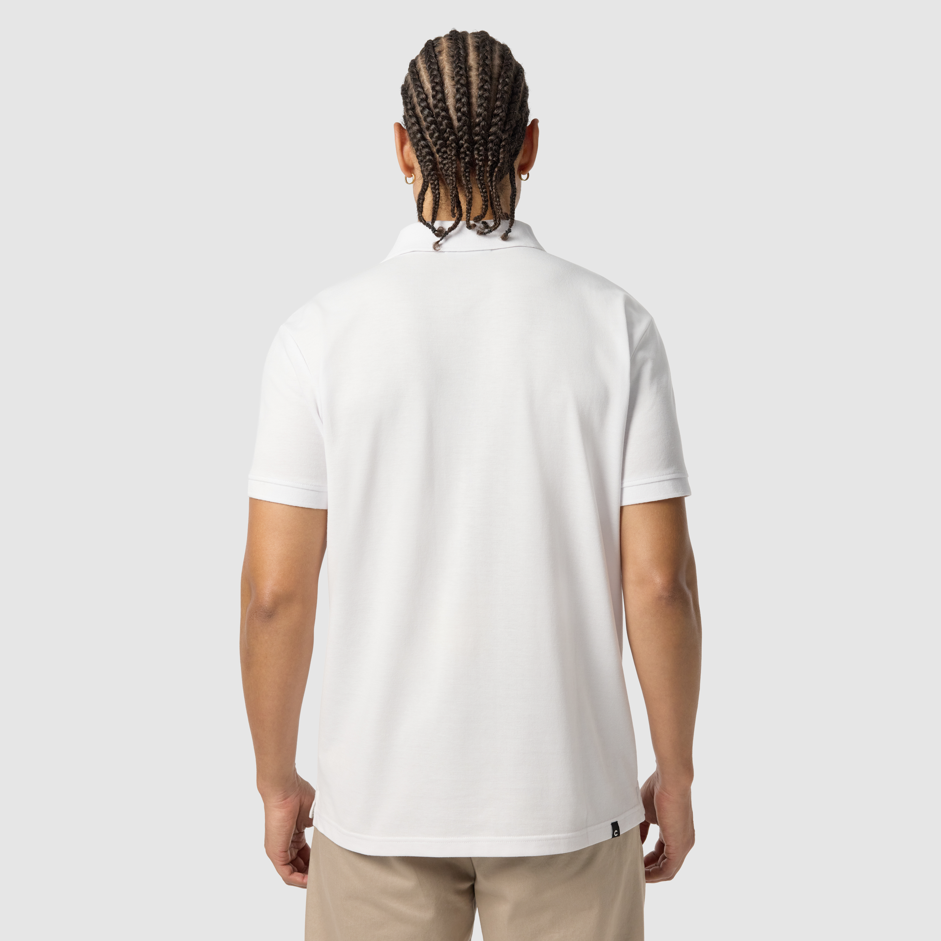 White Duffy Cotton Blend Polo Shirt