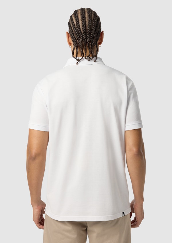 White Duffy Cotton Blend Polo Shirt
