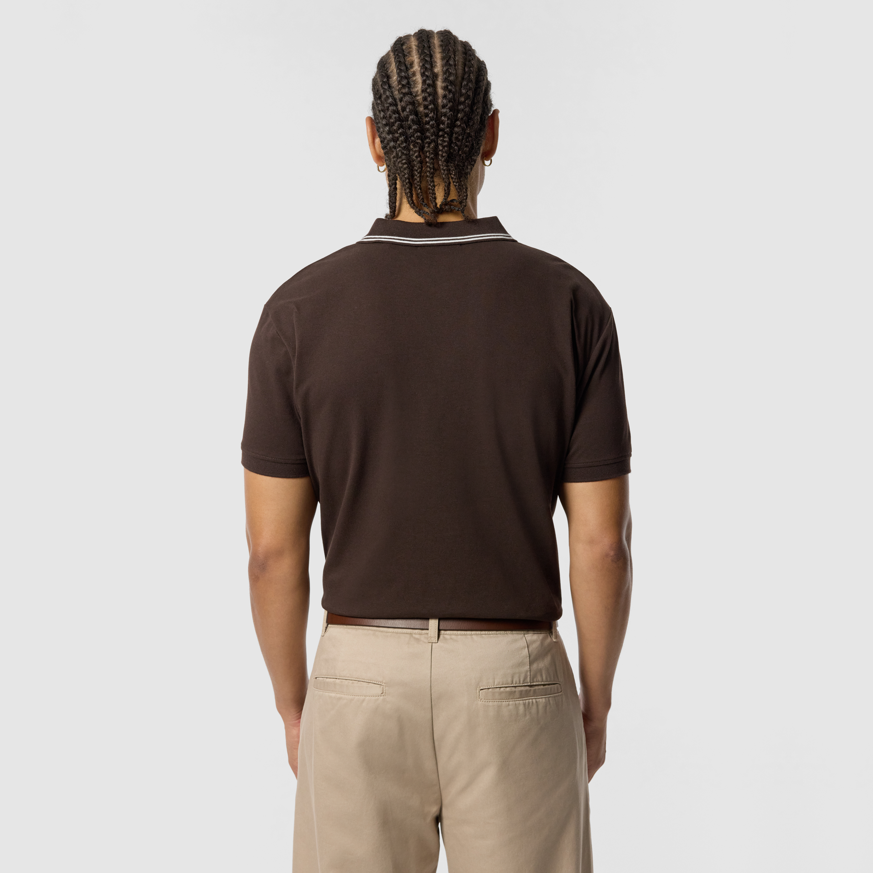 Brown Hogan Cotton Blend Polo Shirt