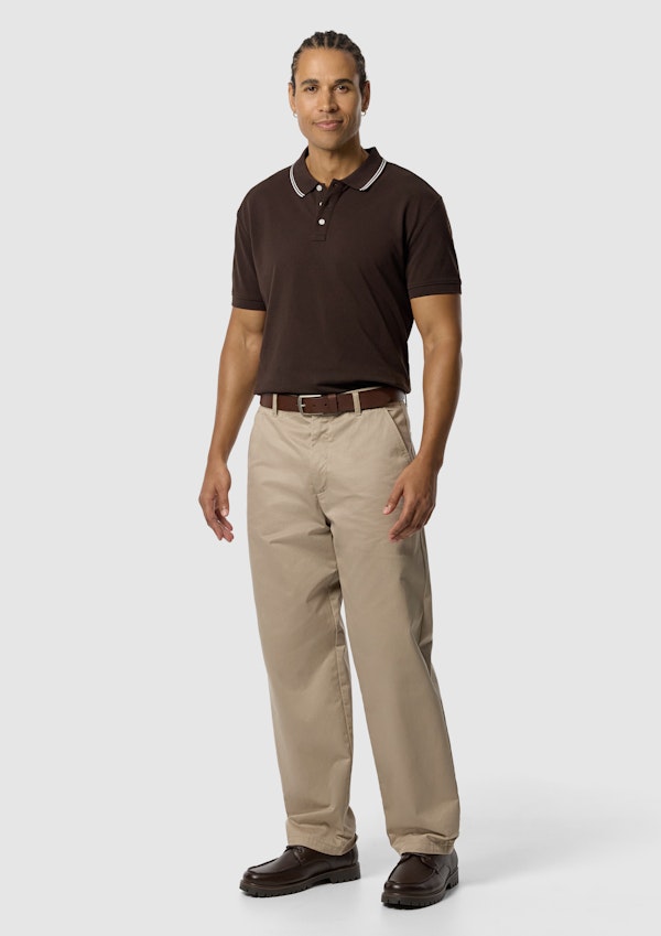 Brown Hogan Cotton Blend Polo Shirt