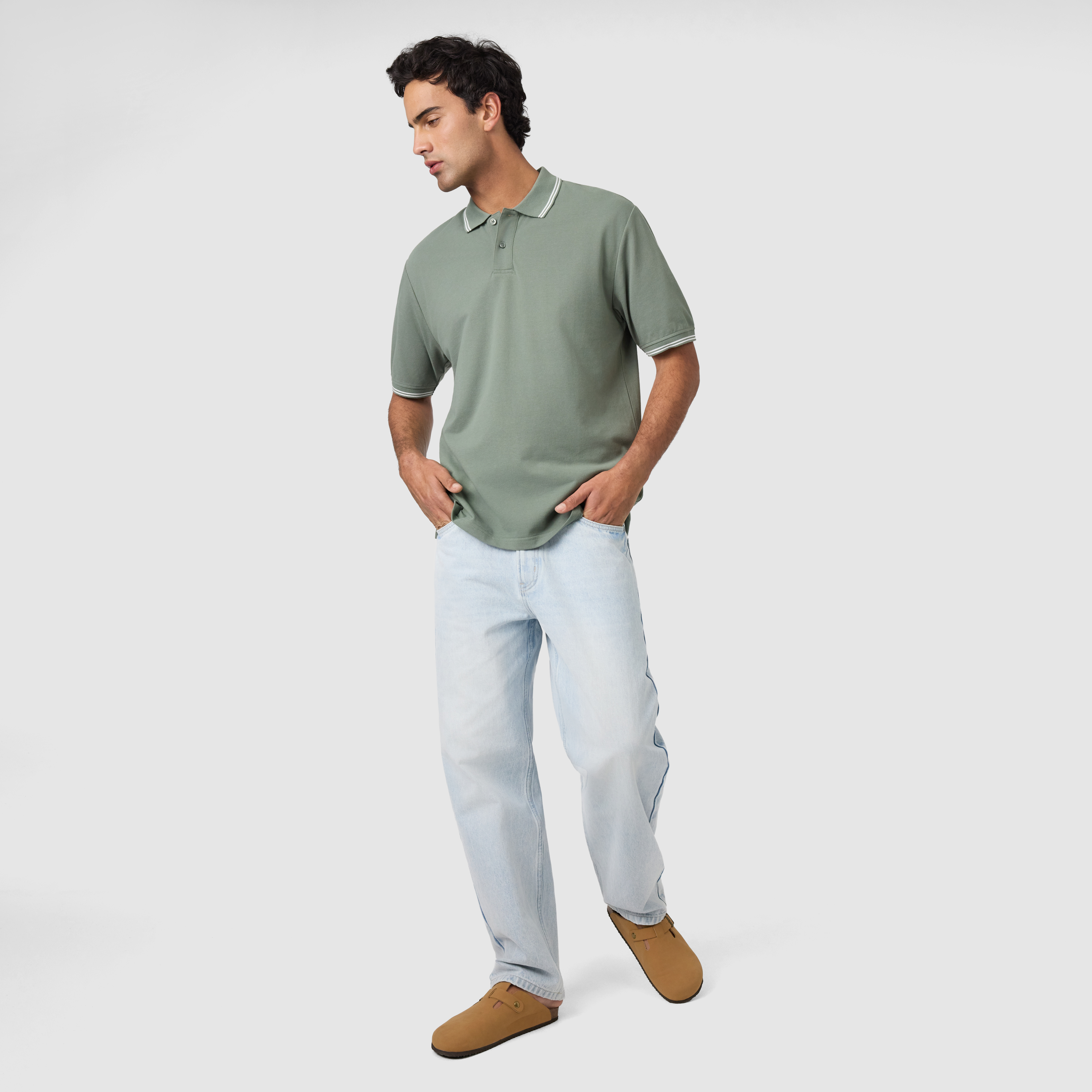 Green Hogan Cotton Blend Polo Shirt