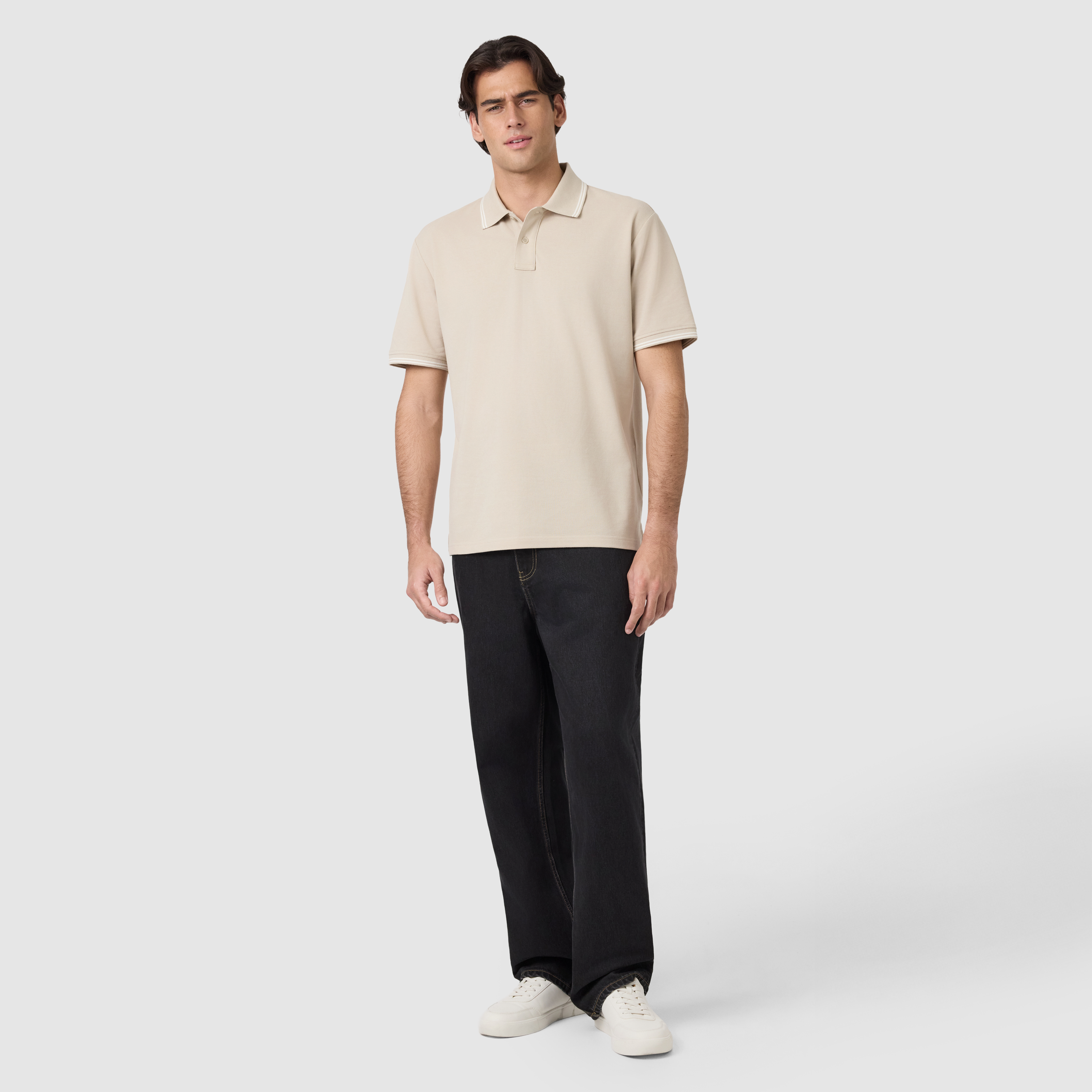 Stone Hogan Cotton Blend Polo Shirt